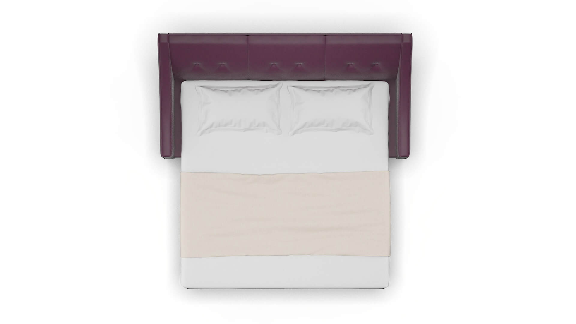 Berlin Bella Aubergine Sofa Sleeper Espresso legs 3