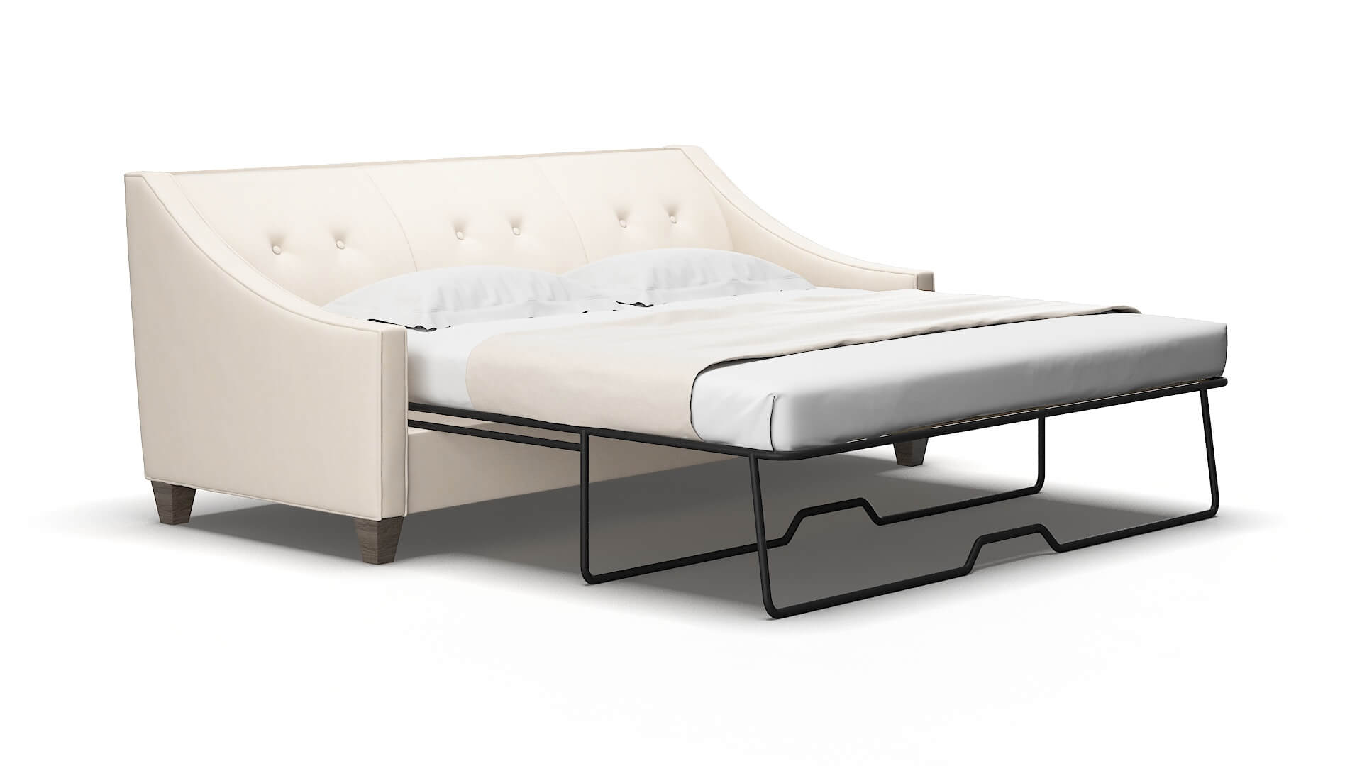 Berlin Bella buckwheat Sofa sleeper Espresso Legs  2