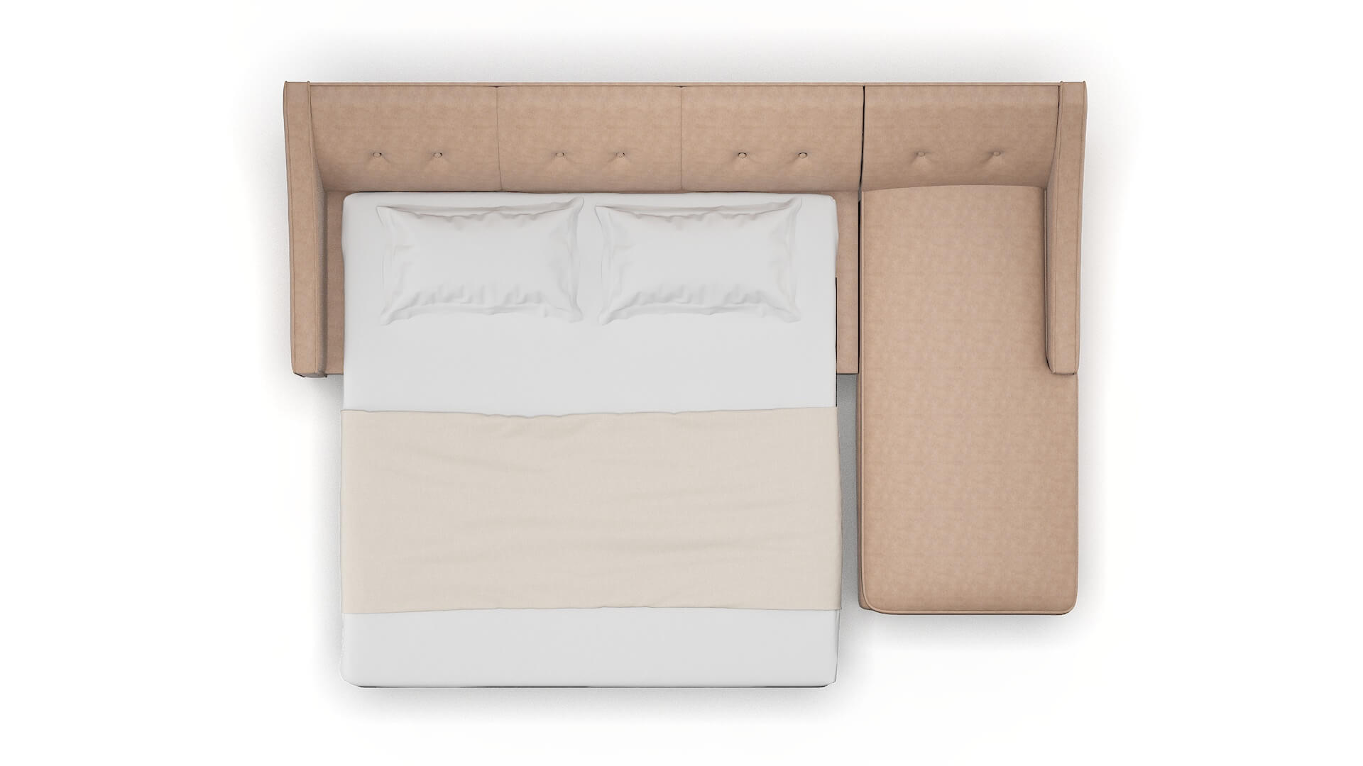 Berlin Bella Cocoa Panel Sleeper Espresso legs 3