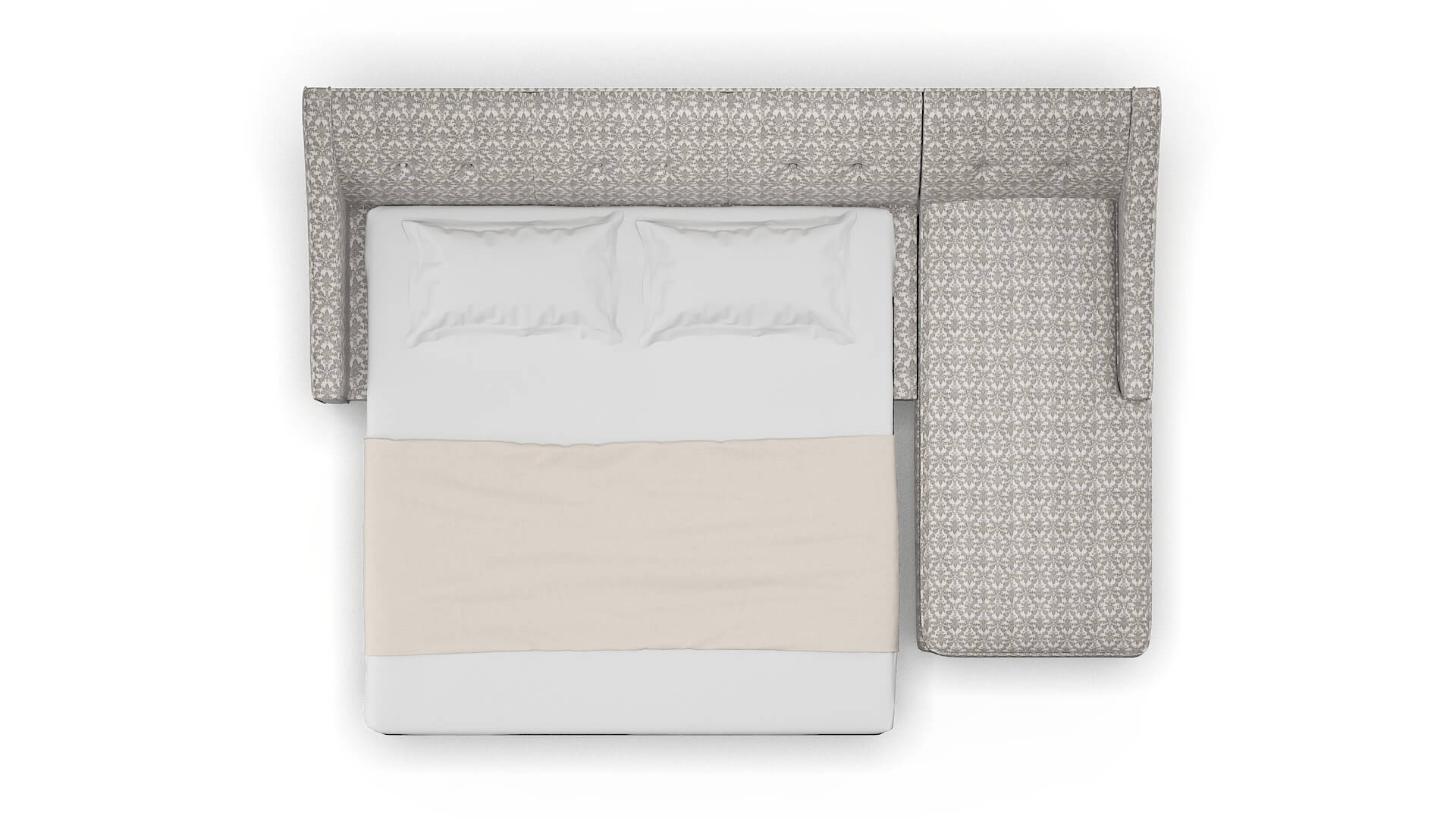 Berlin Bergamo Dove Panel Sleeper Espresso legs 3