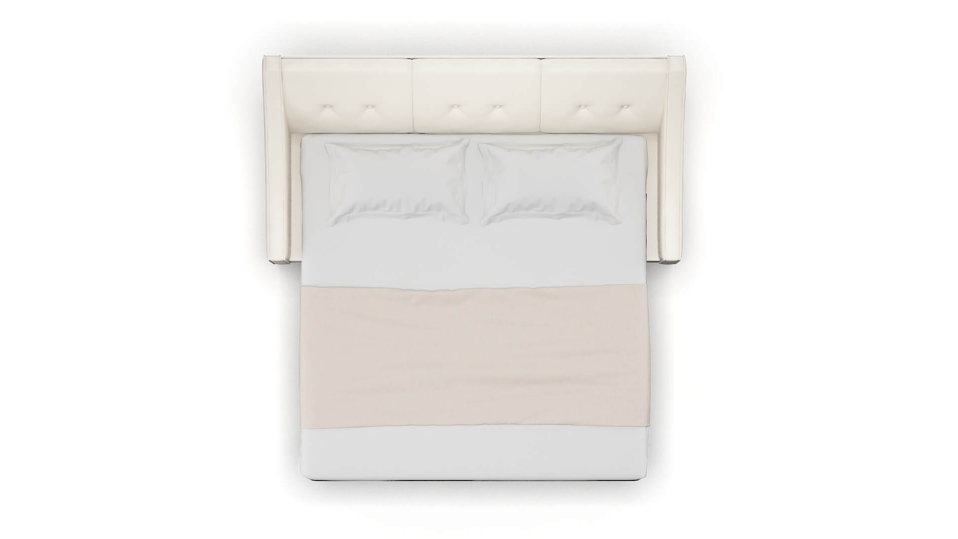 Berlin Blanche Milky Sofa Sleeper Espresso legs 3