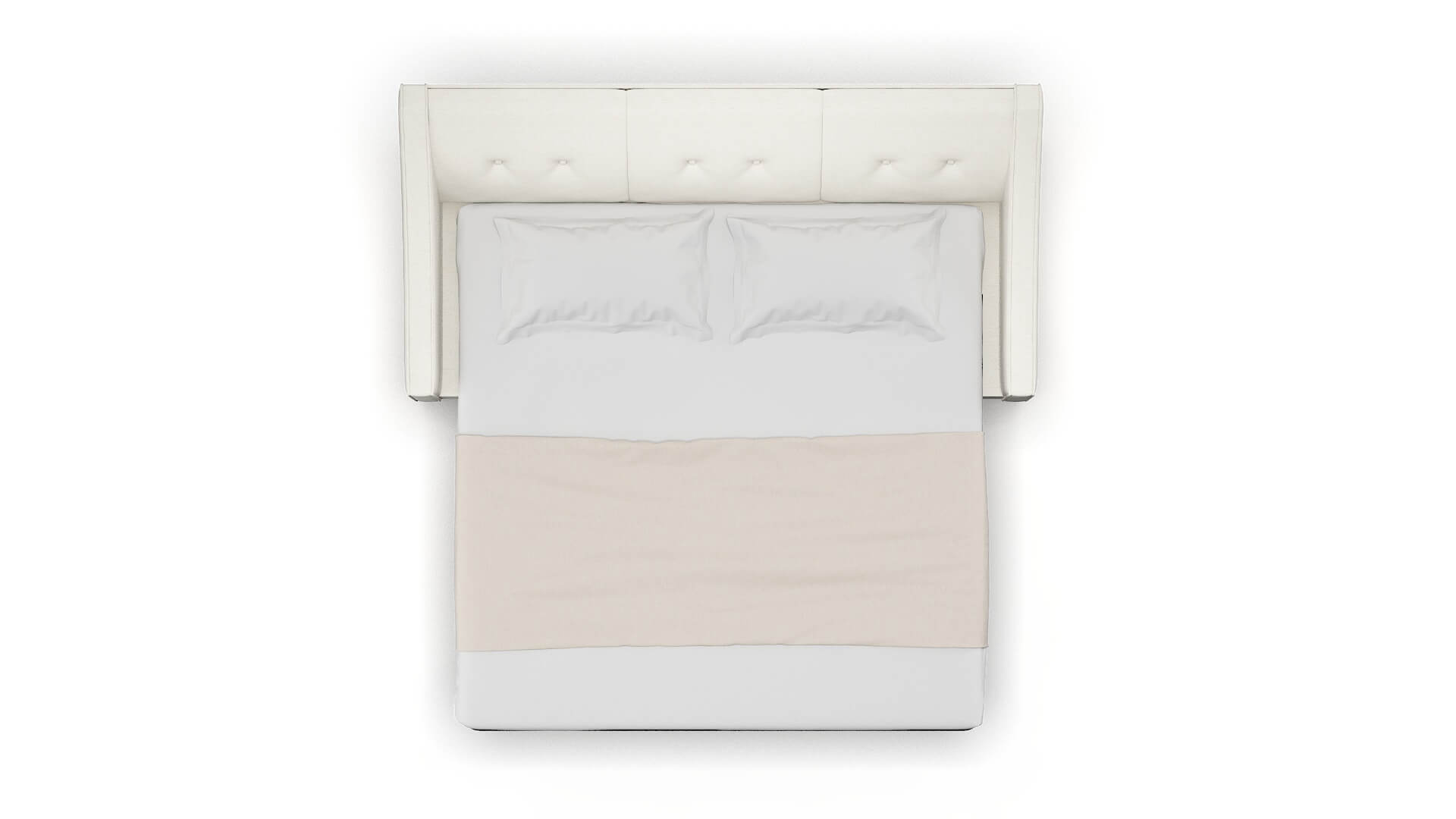 Berlin Catalina Ivory Sofa Sleeper Espresso legs 3