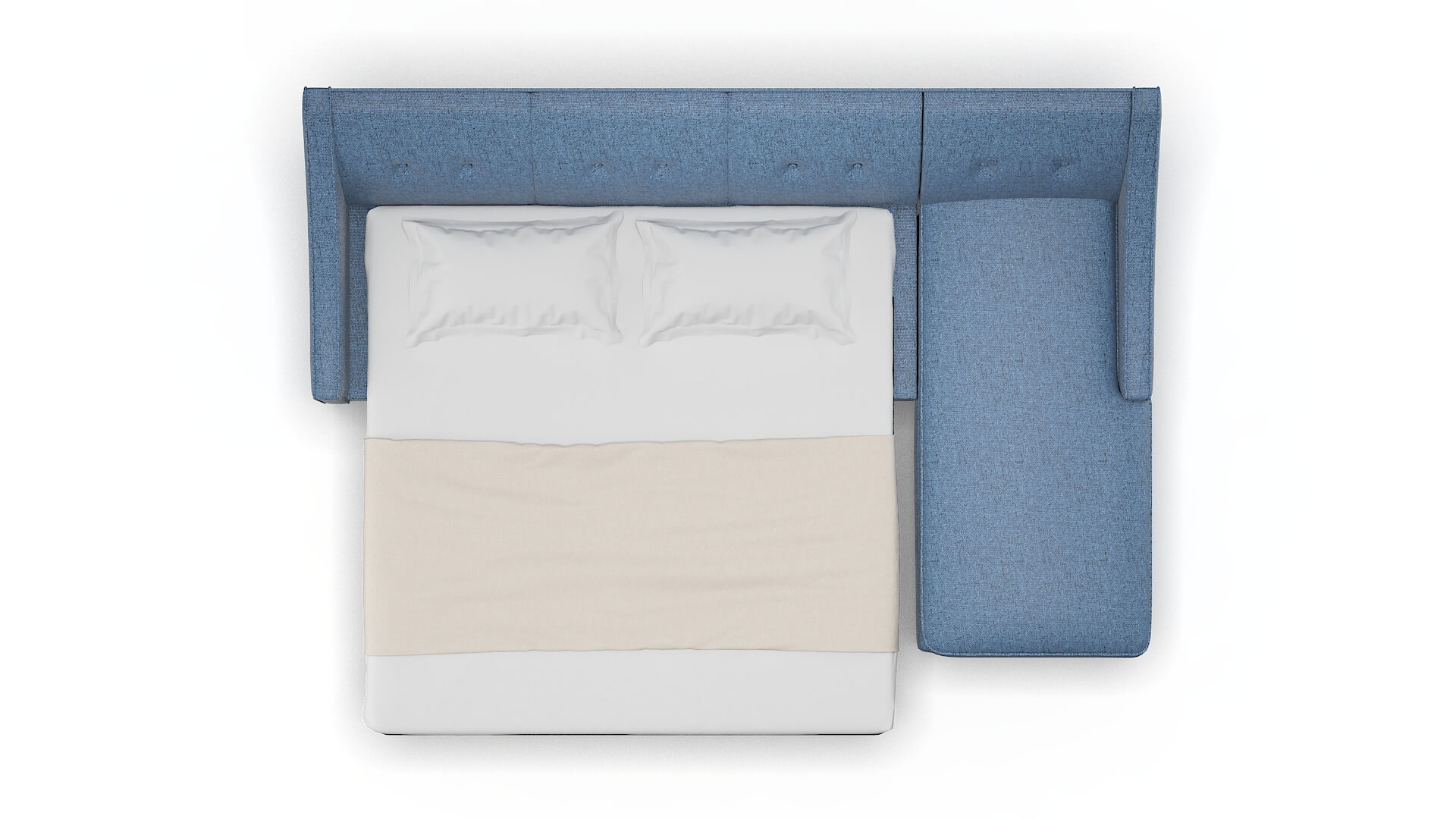 Berlin Clyde Deep_ocean Panel Sleeper Espresso legs 3