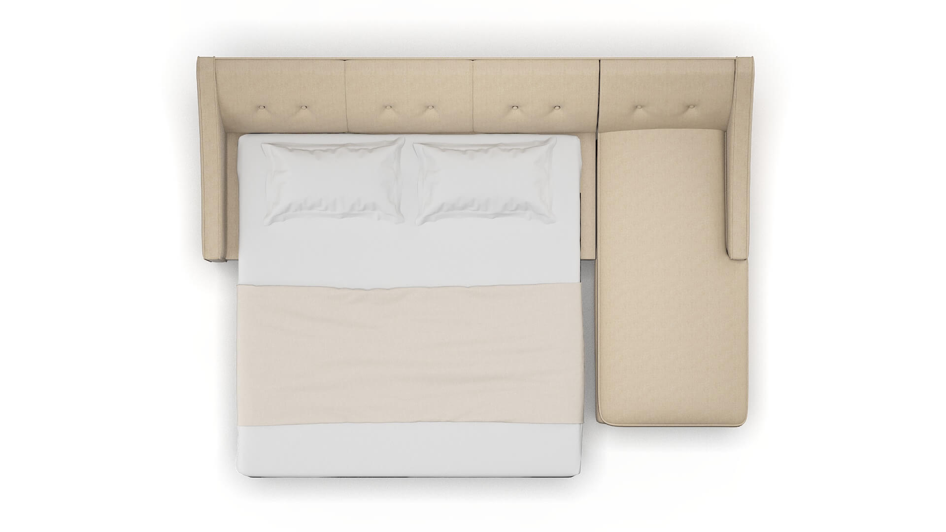 Berlin Cosmo Fawn Panel Sleeper Espresso legs 3