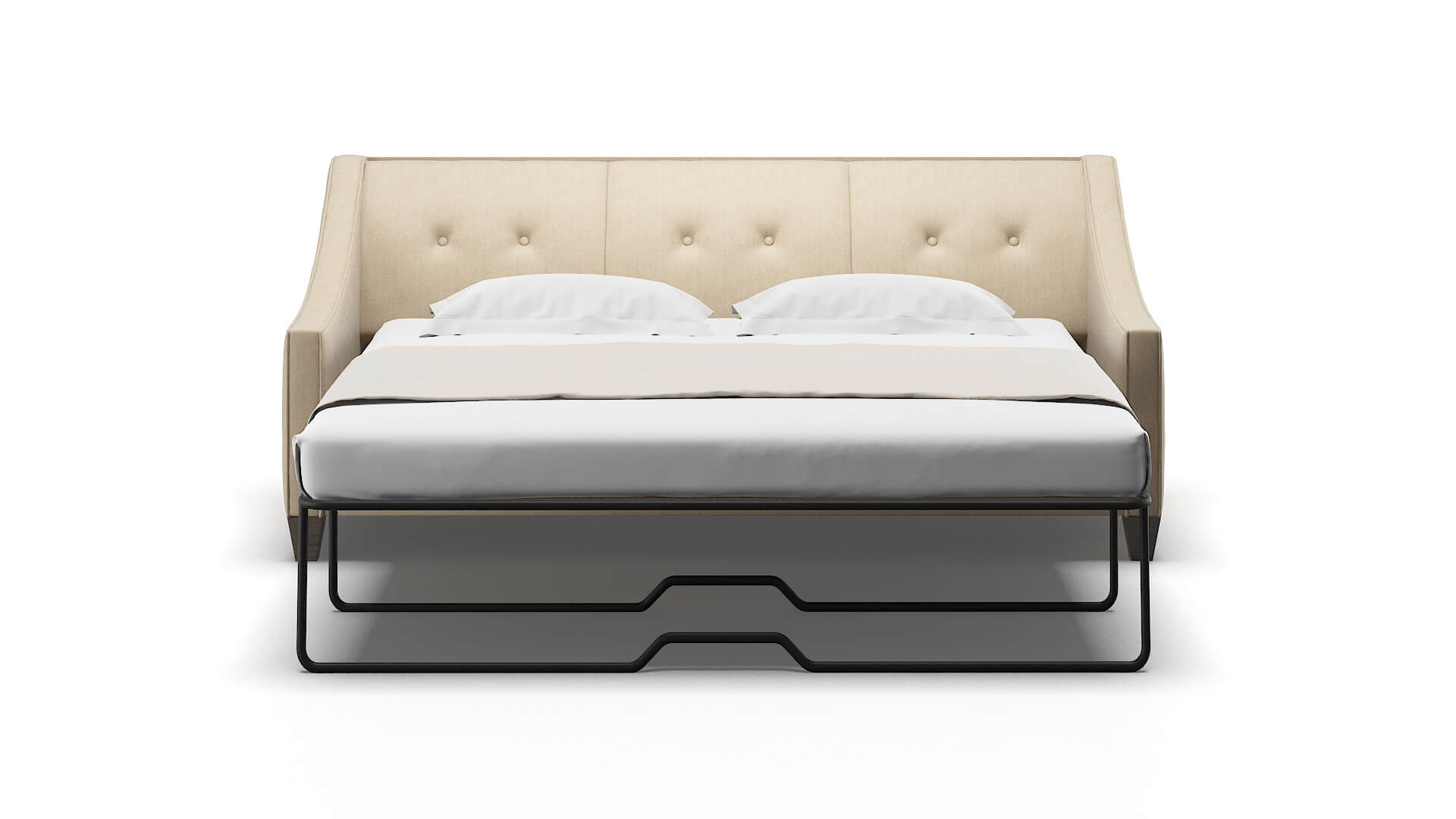 Berlin Cosmo Fawn Sofa Sleeper Espresso legs 1