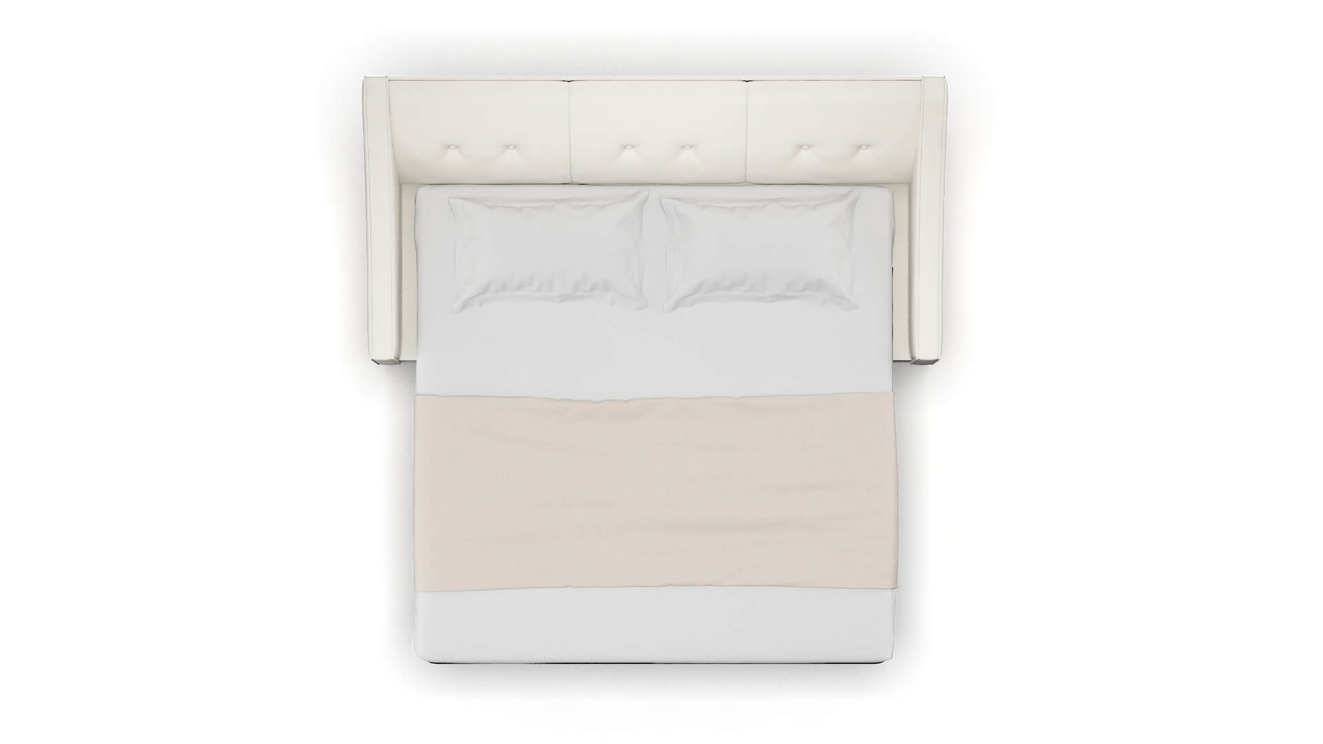 Berlin Cosmo Ivory Sofa Sleeper Espresso legs 3