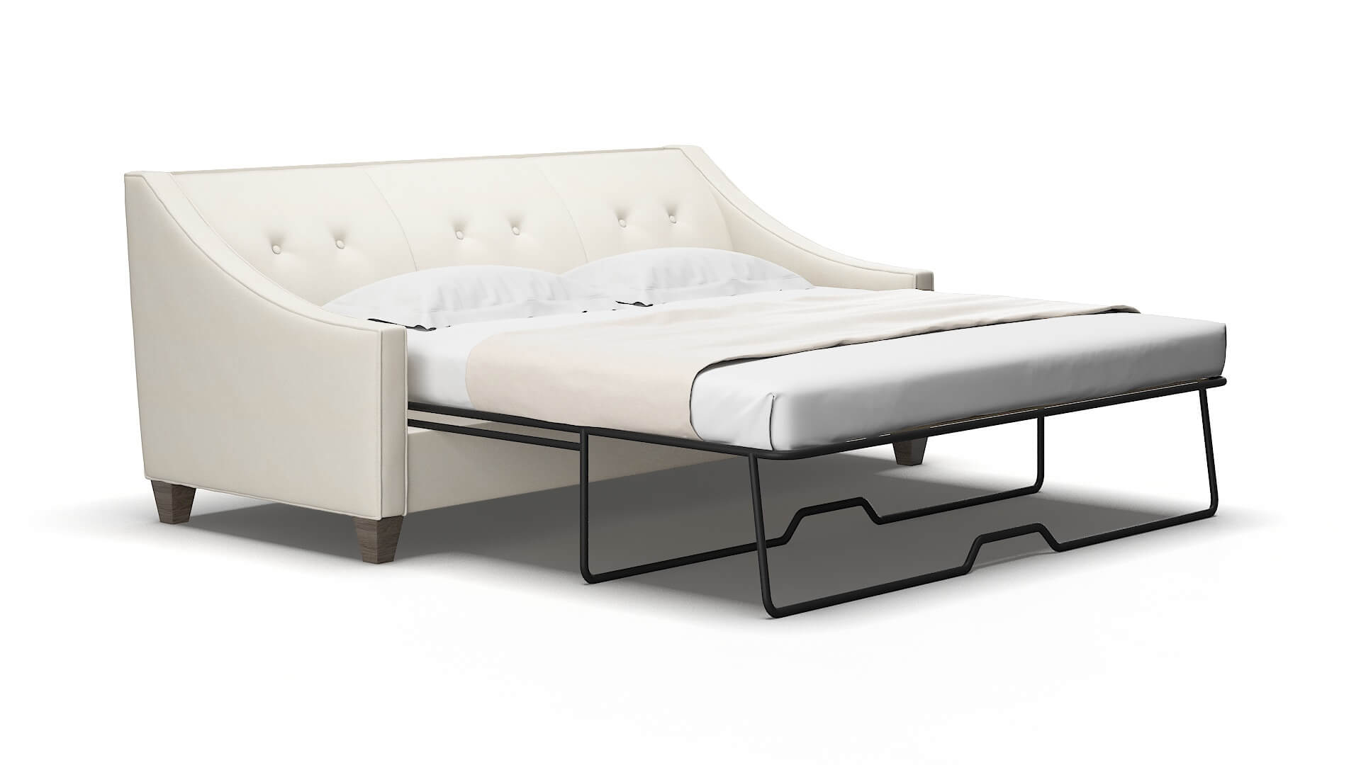 Berlin Cosmo Sand Sofa Sleeper Espresso legs 2