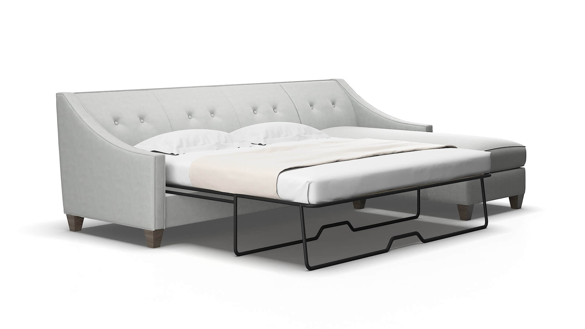 Berlin Dawson platinum Panel sleeper Espresso Legs  2
