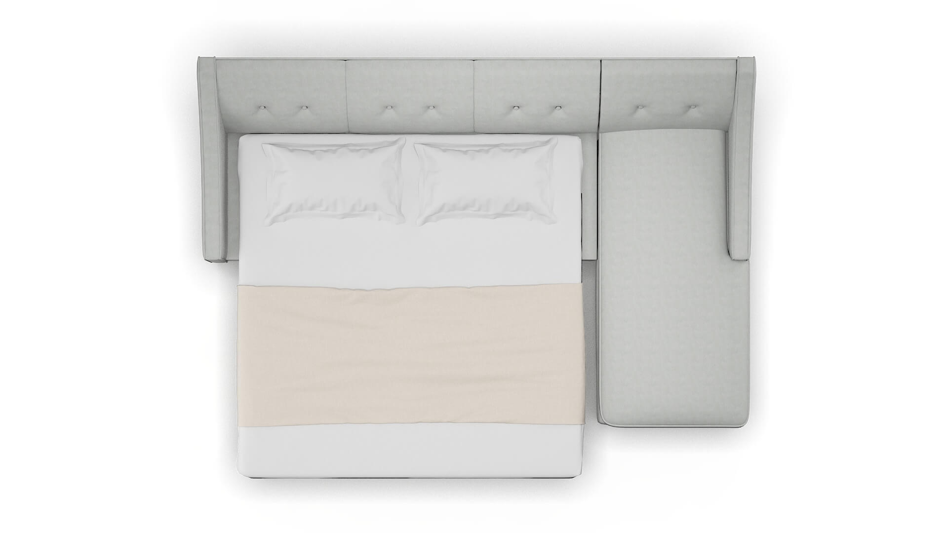 Berlin Dawson Platinum Panel Sleeper Espresso legs 3