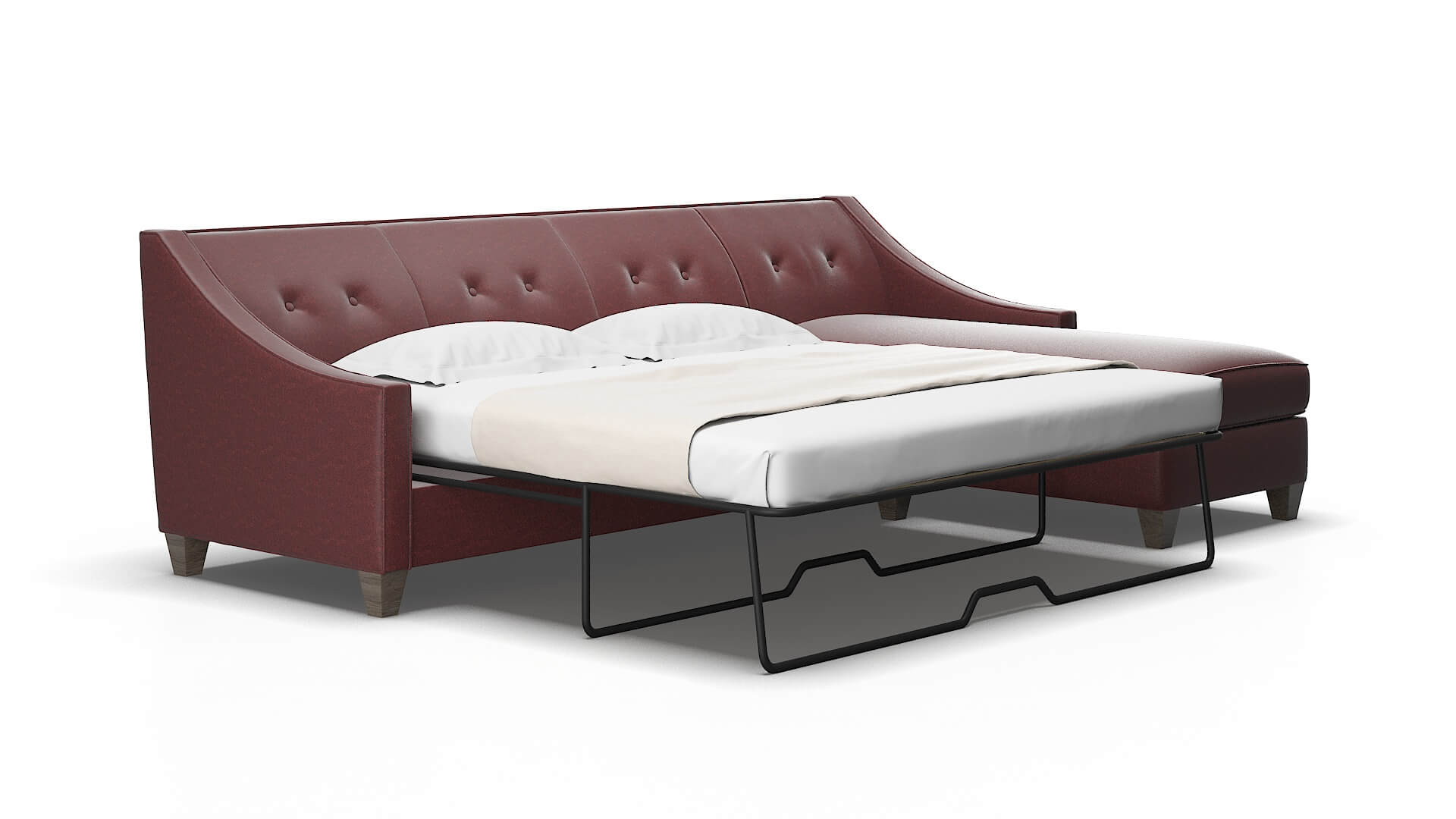 Berlin Derby berry Panel sleeper Espresso Legs  2