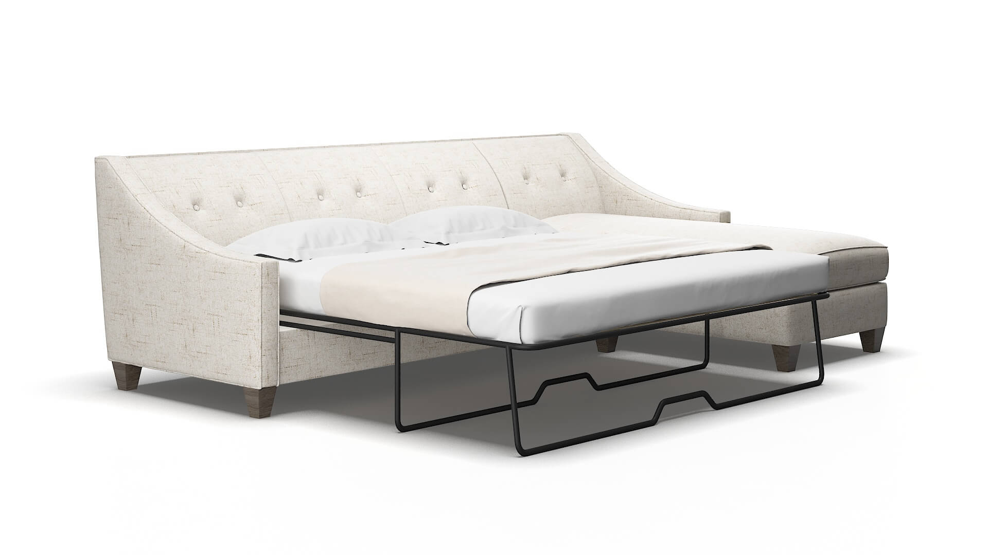 Berlin Derby taupe Panel sleeper Espresso Legs  2