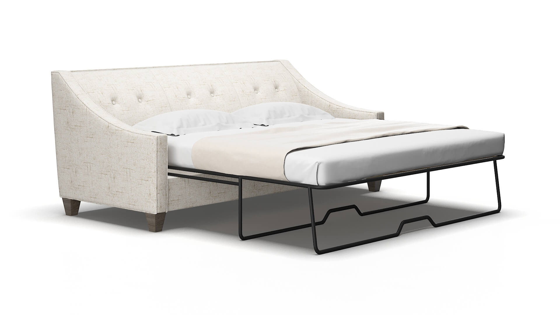 Berlin Derby Taupe Sofa Sleeper Espresso legs 2