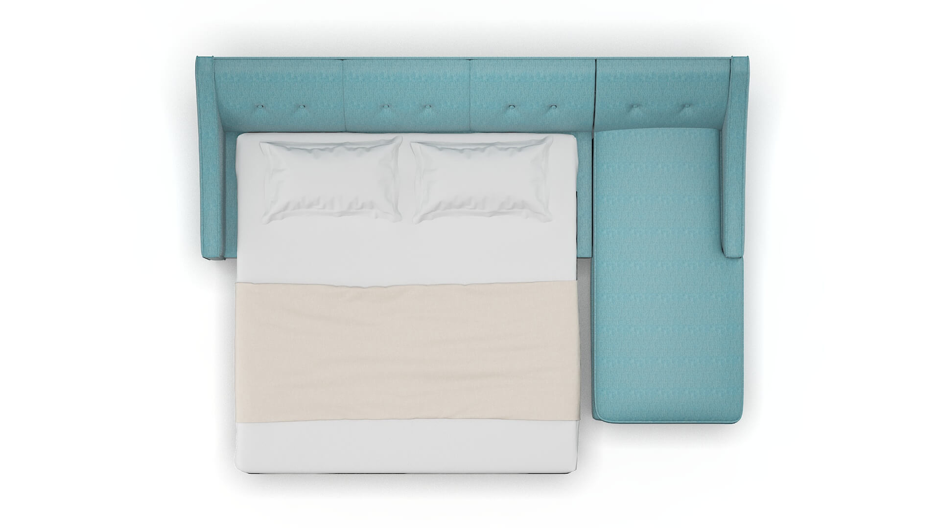 Berlin Dream_d Peacock Panel Sleeper Espresso legs 3