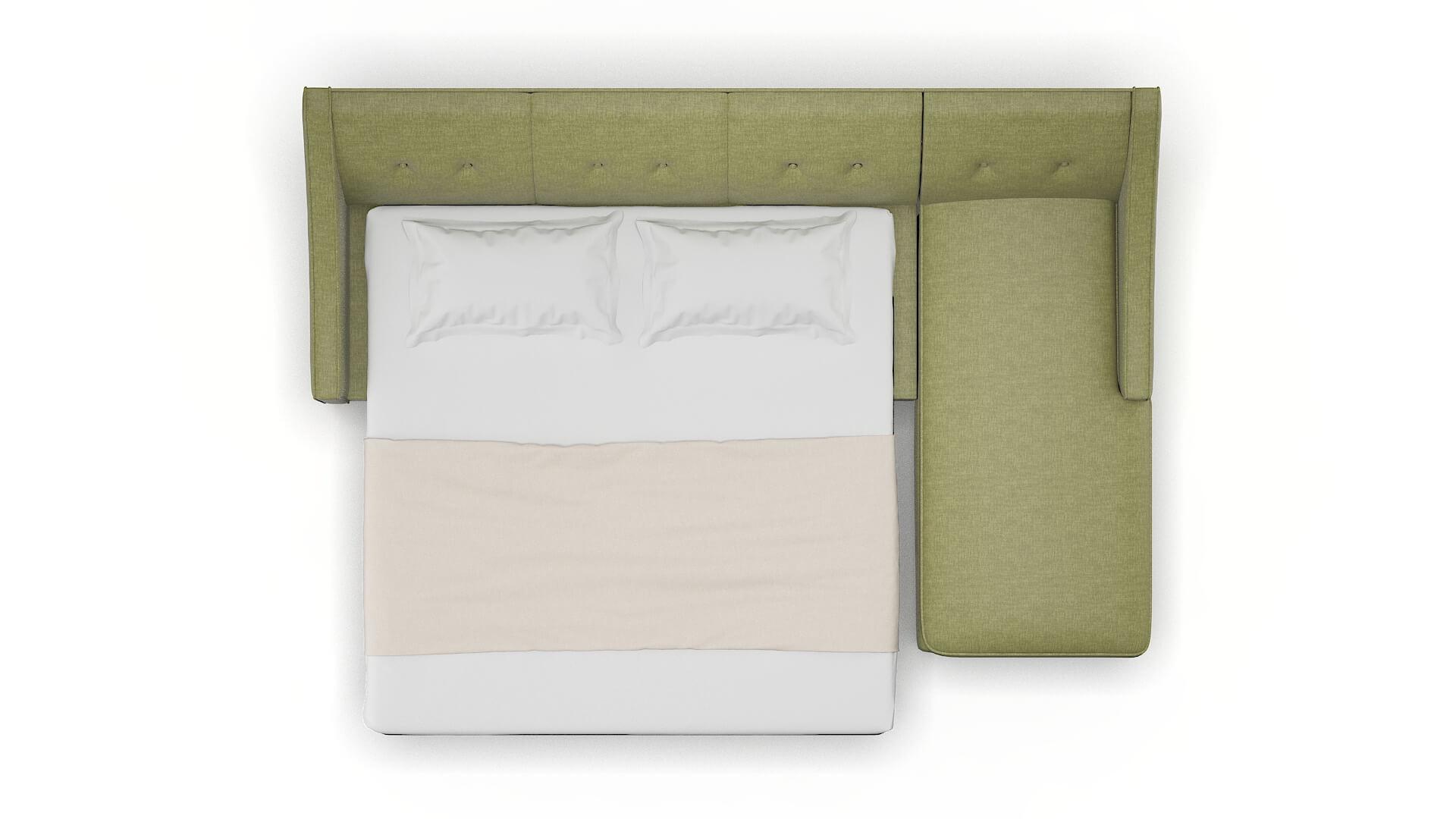 Berlin Durham Lime Panel Sleeper Espresso legs 3