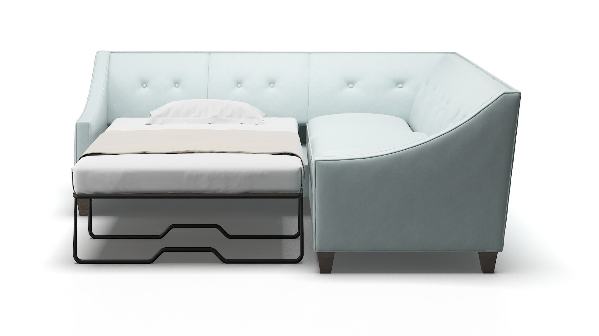 Berlin Elliot Spa Sectional Sleeper Espresso legs 1