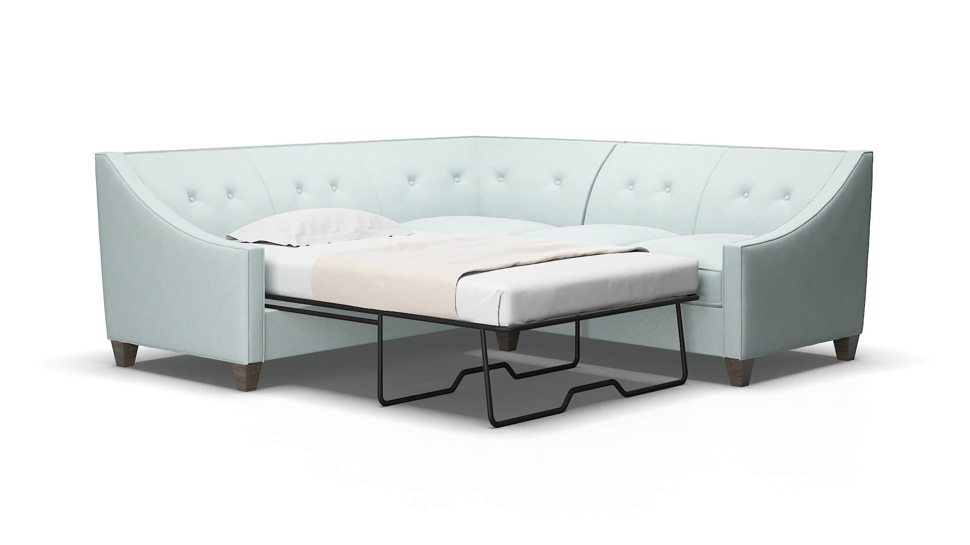 Berlin Elliot Spa Sectional Sleeper Espresso legs 2