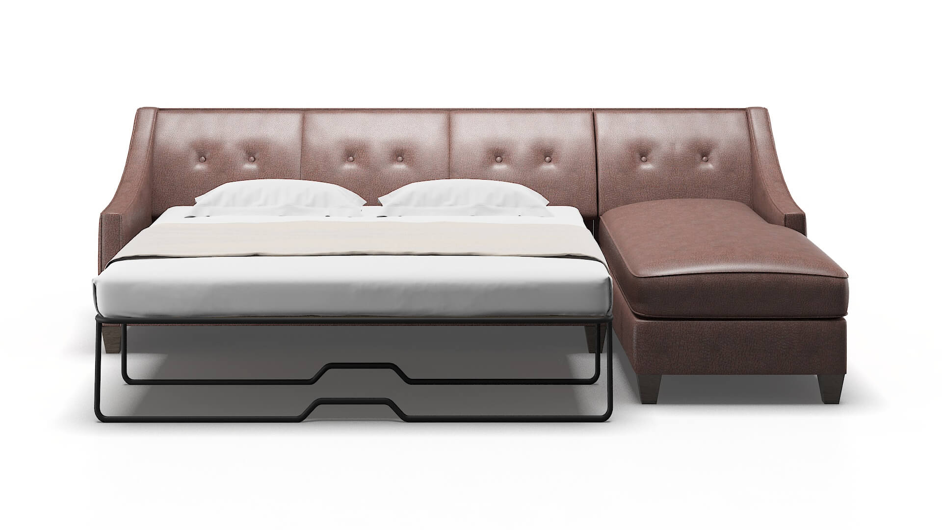 Berlin Ford Brown Panel Sleeper Espresso legs 1