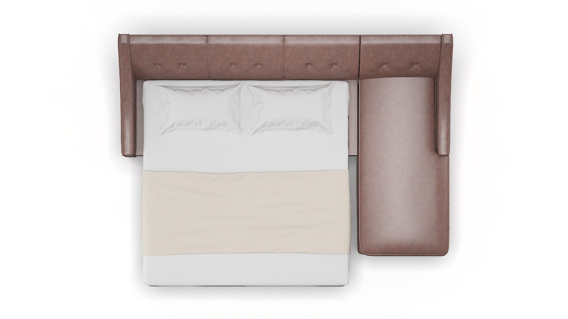 Berlin Ford Brown Panel Sleeper Espresso legs 3