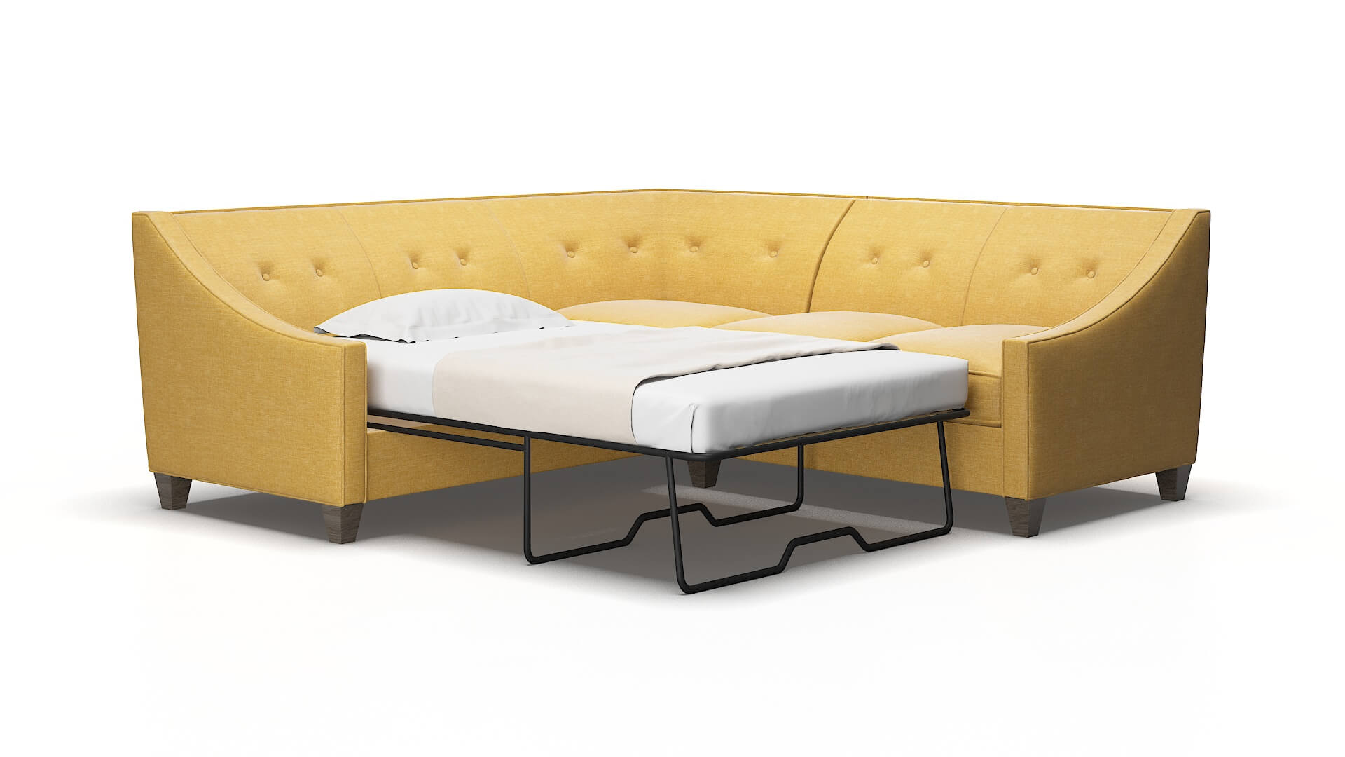 Berlin Insight Citronella Sectional Sleeper Espresso legs 2