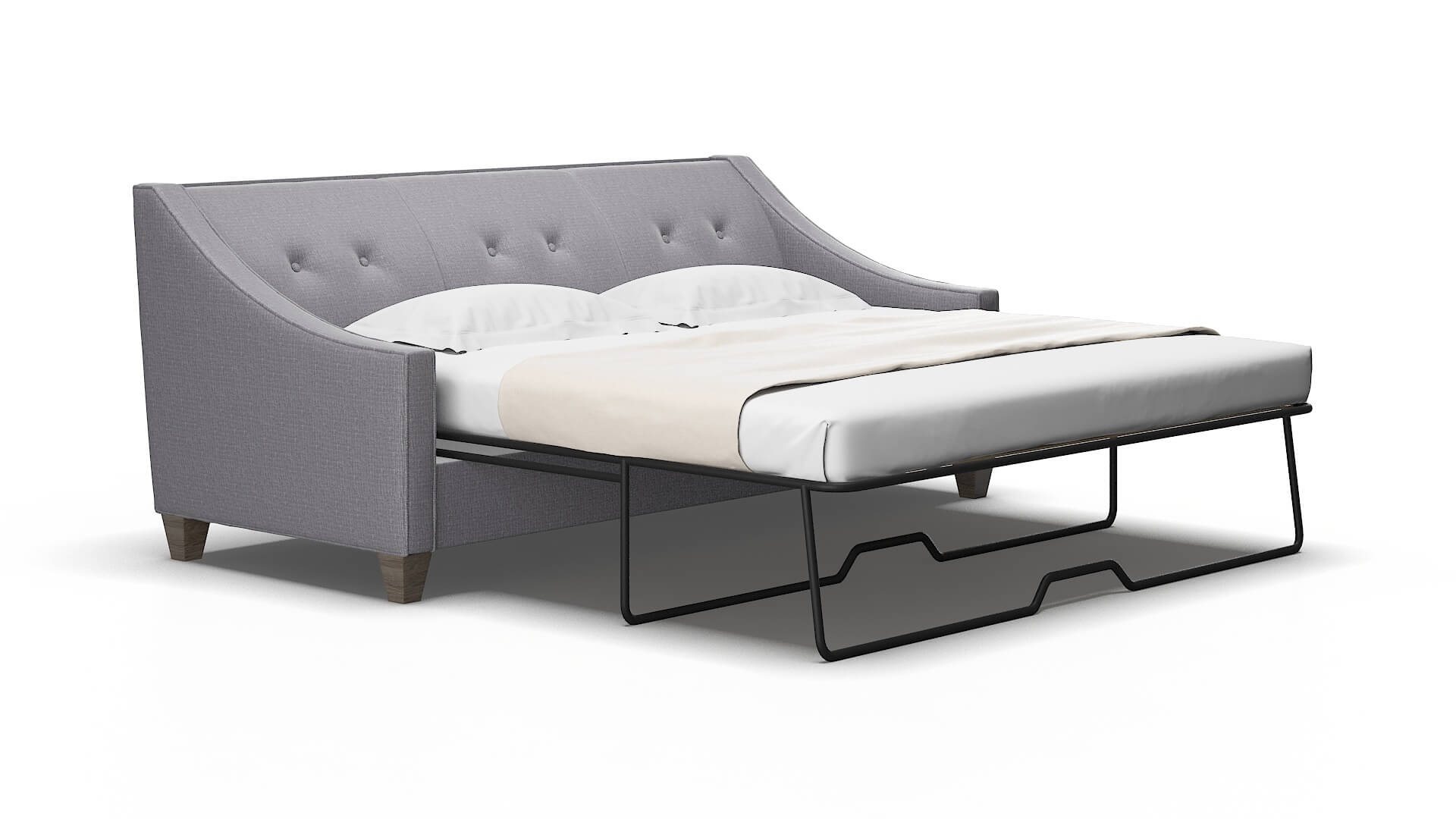 Berlin Insight Denim Sofa Sleeper Espresso legs 2