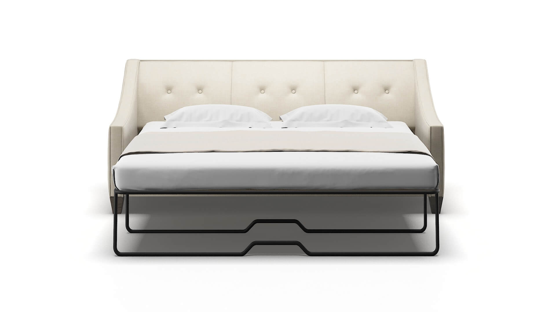 Berlin Keylargo Almond Sofa Sleeper Espresso legs 1
