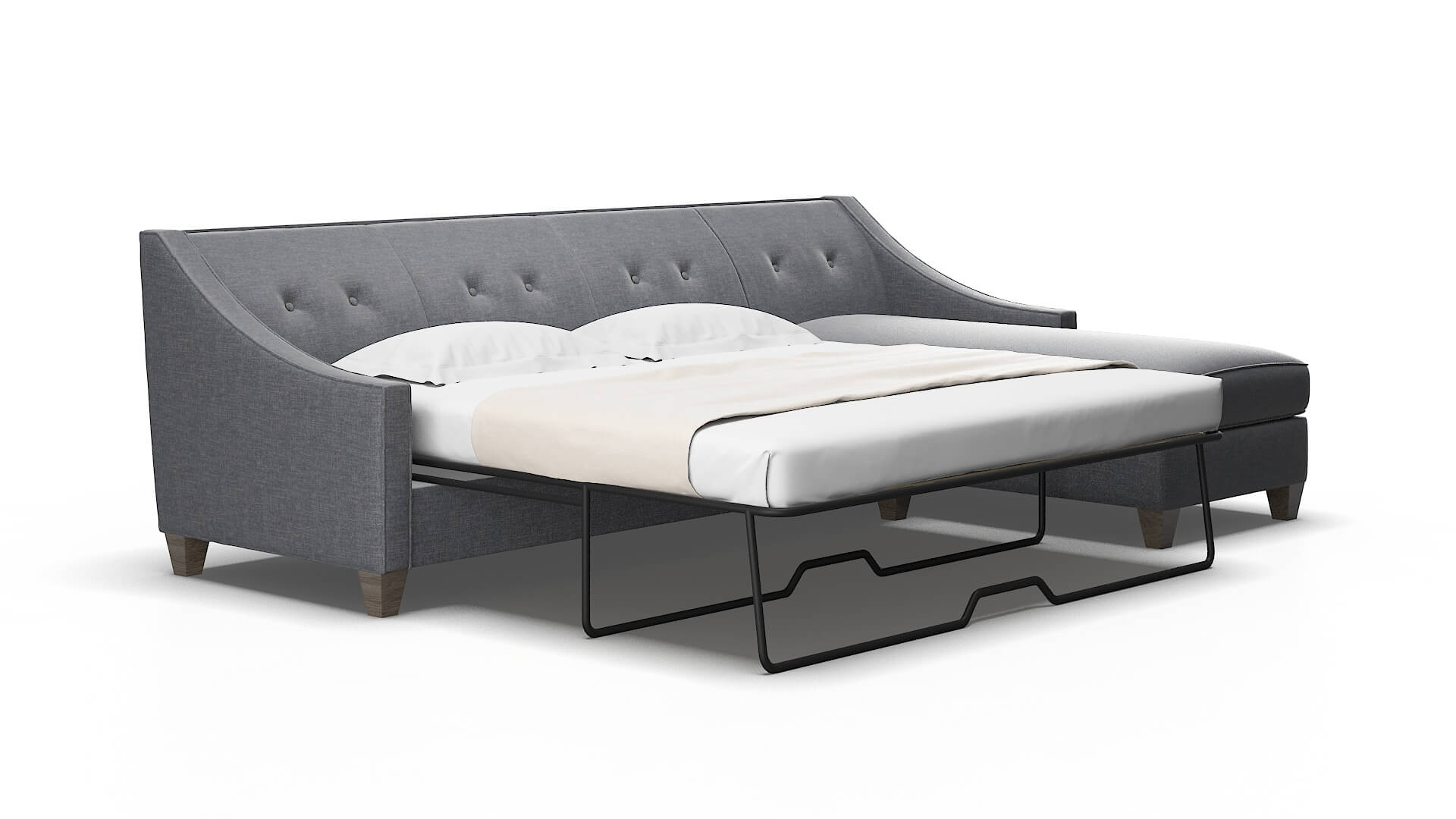 Berlin Keylargo graphite Panel sleeper Espresso Legs  2