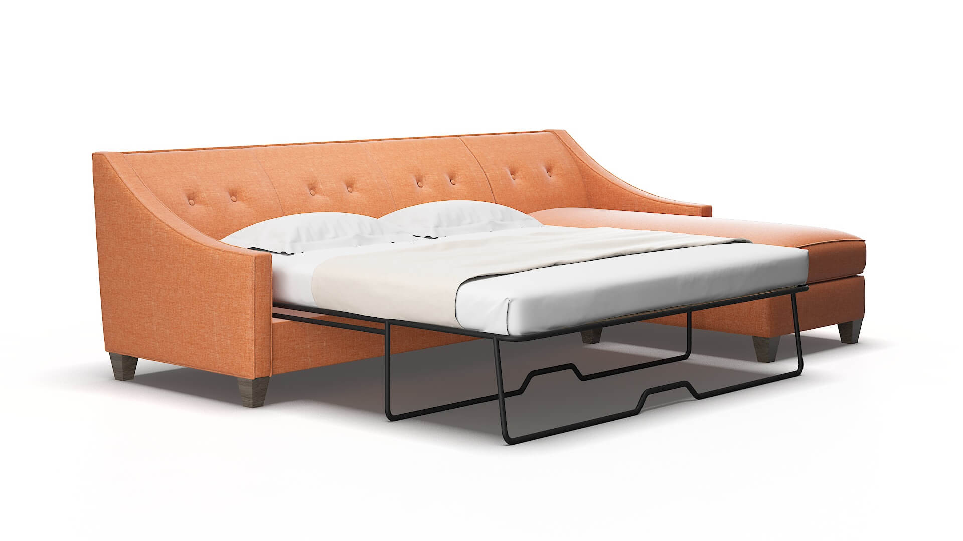 Berlin Keylargo terracotta Panel sleeper Espresso Legs  2