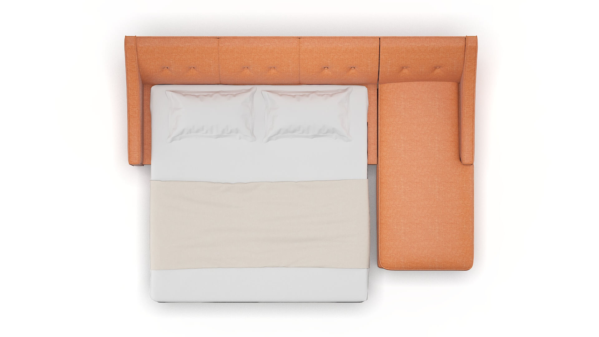 Berlin Keylargo Terracotta Panel Sleeper Espresso legs 3