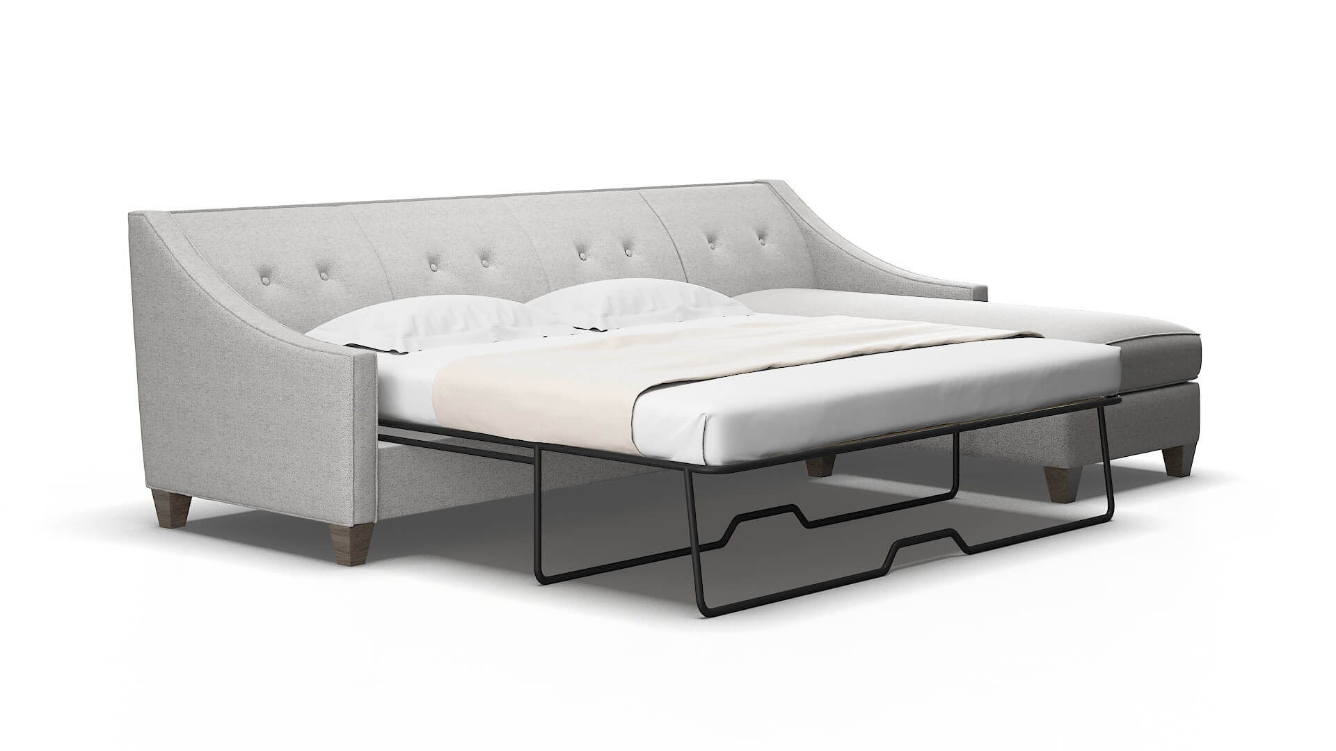 Berlin Malibu dove Panel sleeper Espresso Legs  2