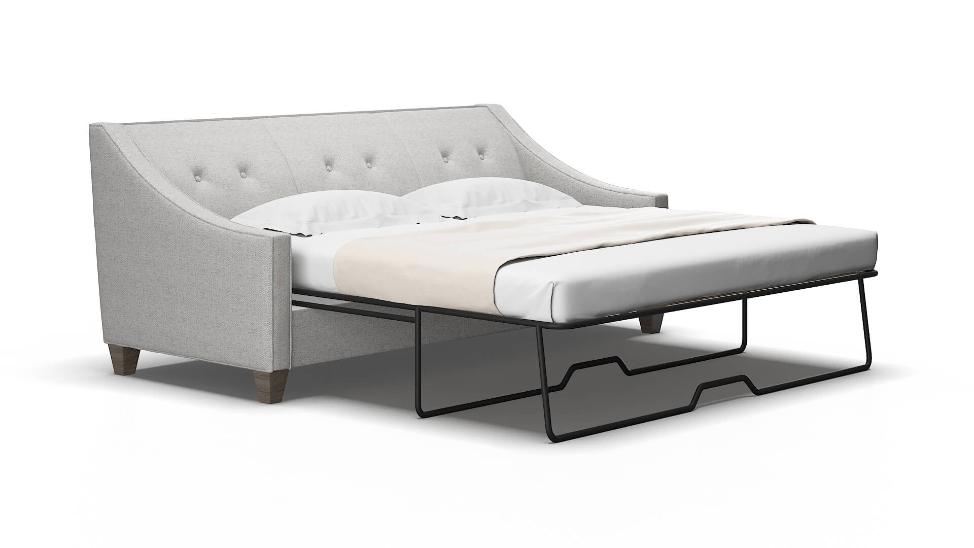 Berlin Malibu dove Sofa sleeper Espresso Legs  2