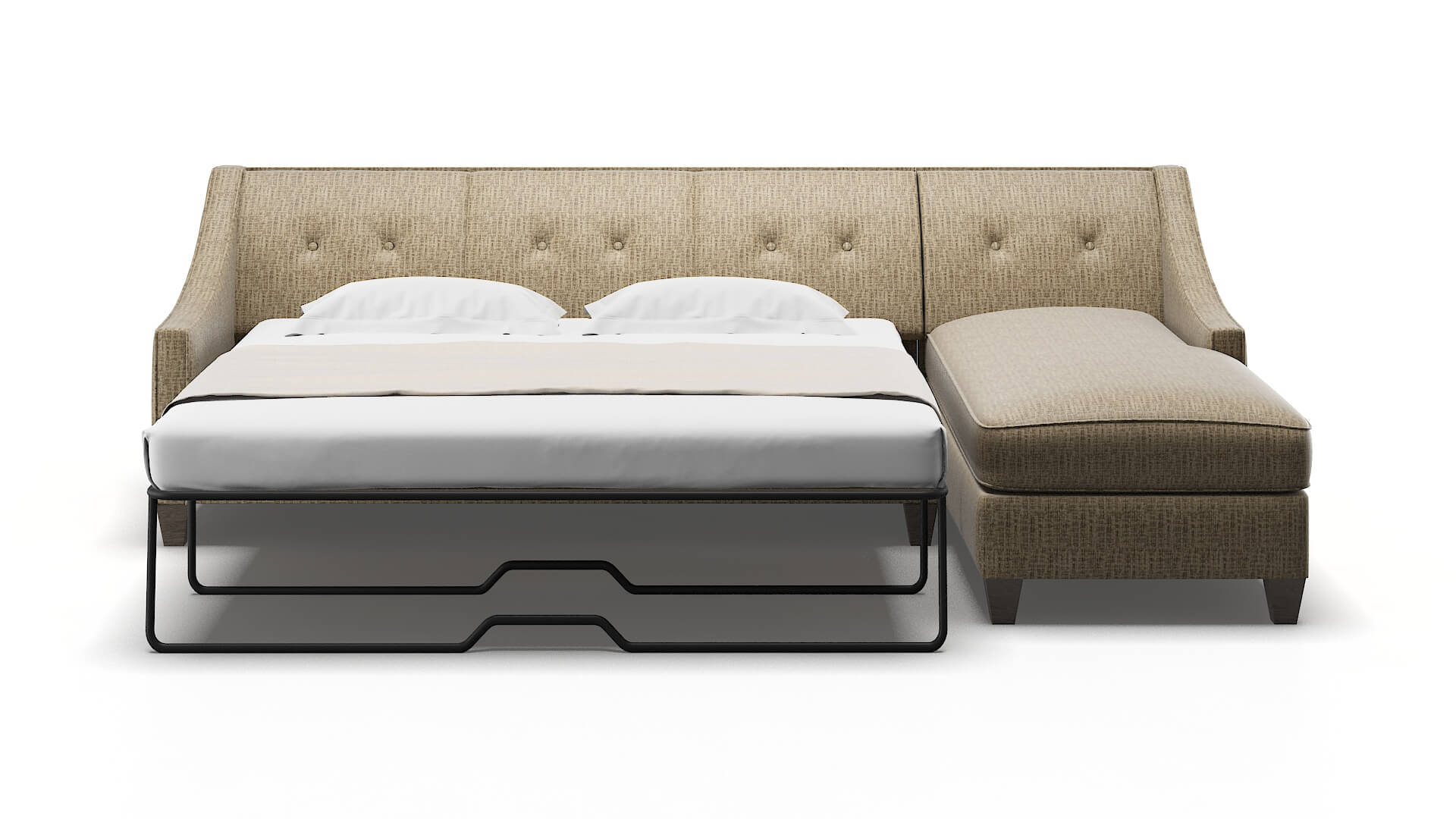 Berlin Marcy Camel Panel Sleeper Espresso legs 1