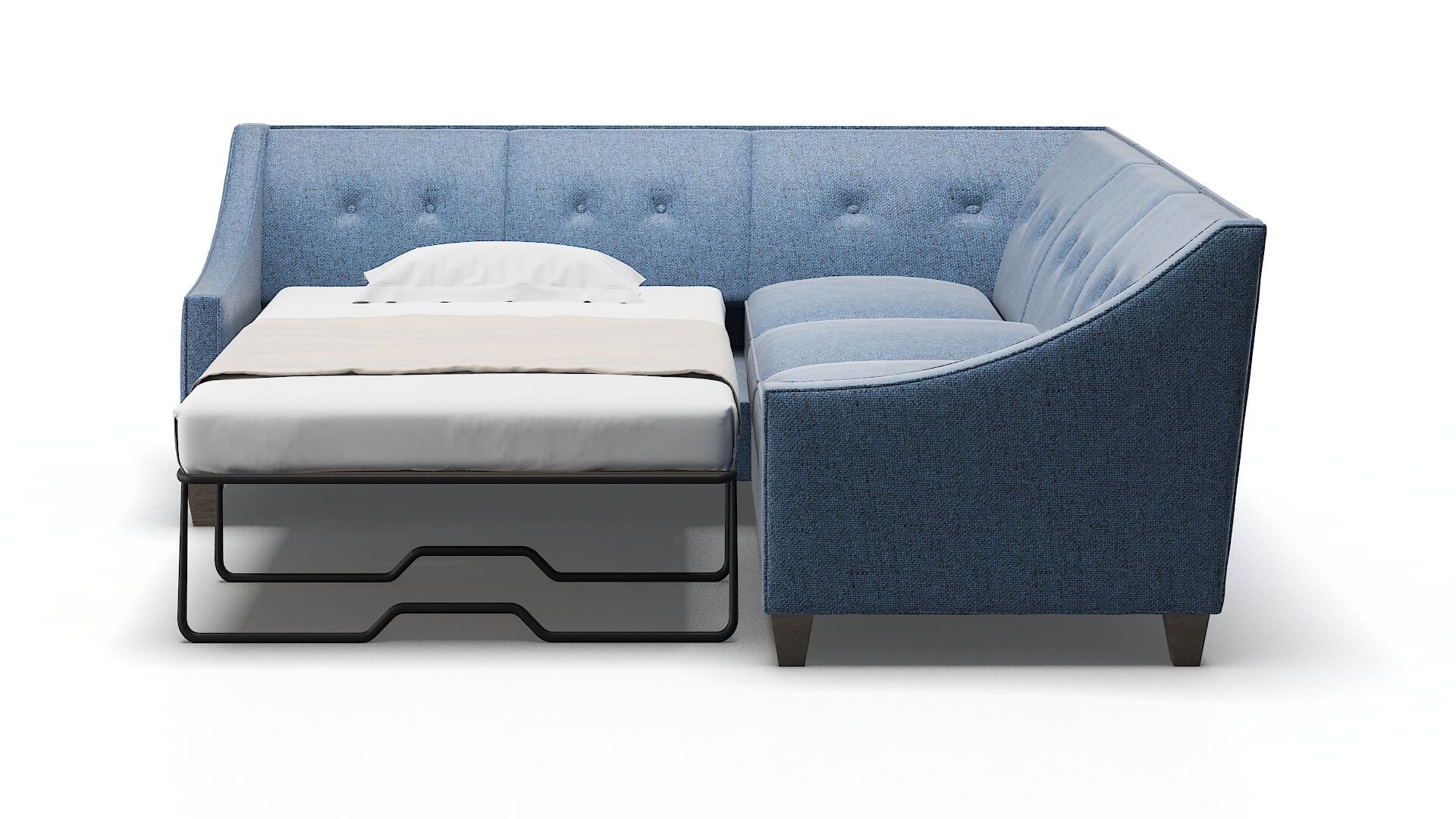 Berlin Merino_hrp Ocean Sectional Sleeper Espresso legs 1