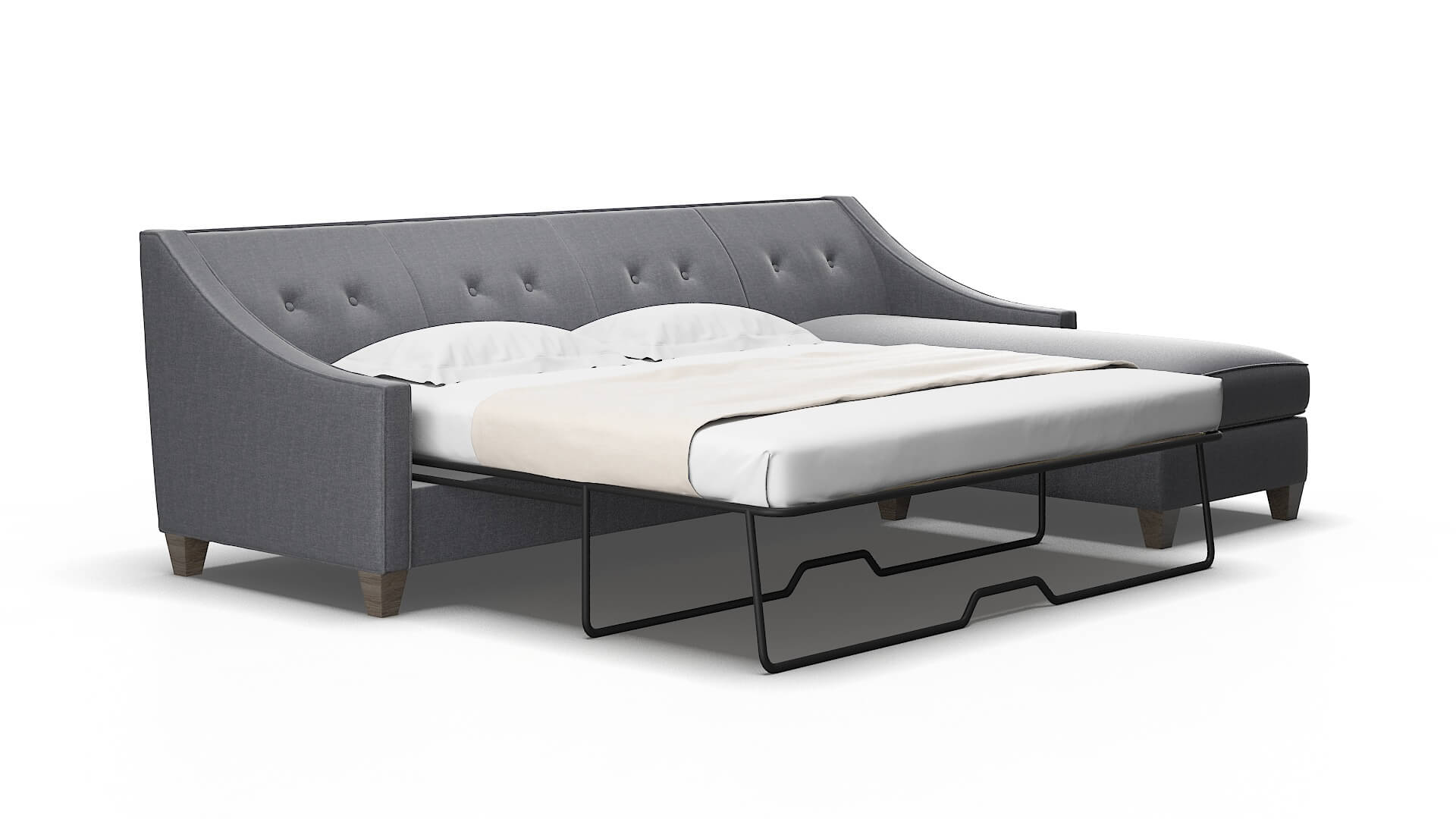 Berlin Notion graphite Panel sleeper Espresso Legs  2