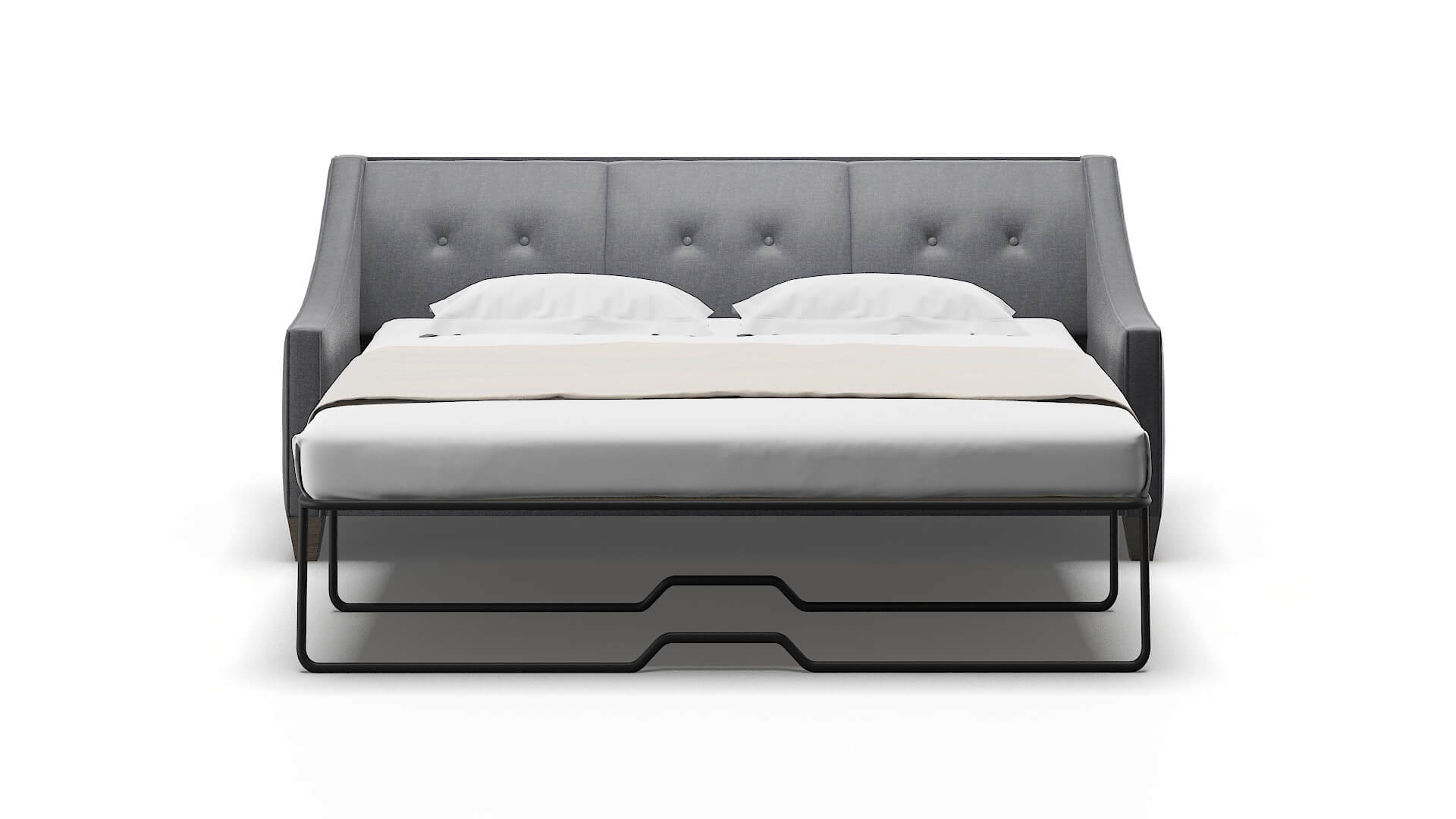 Berlin Notion Graphite Sofa Sleeper Espresso legs 1