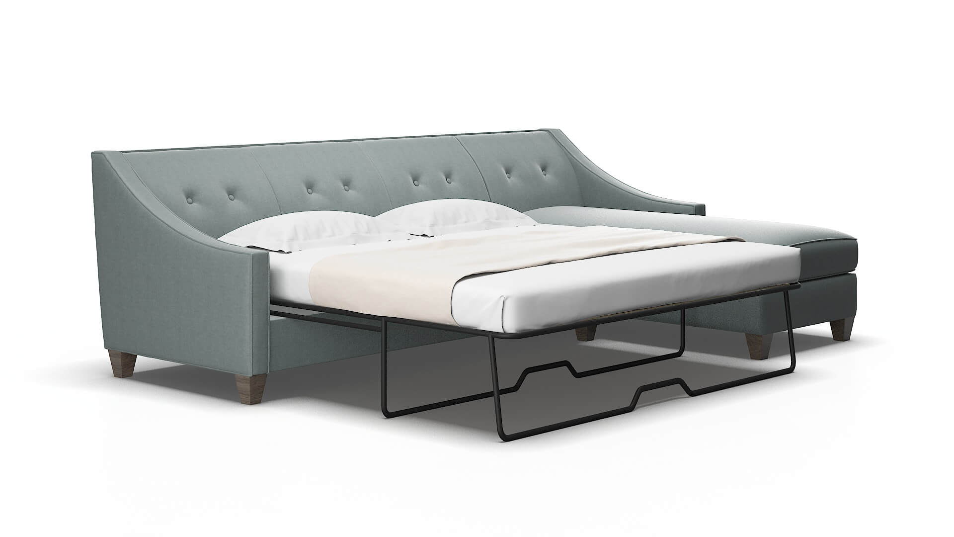 Berlin Oakley Baltic Panel Sleeper Espresso legs 2