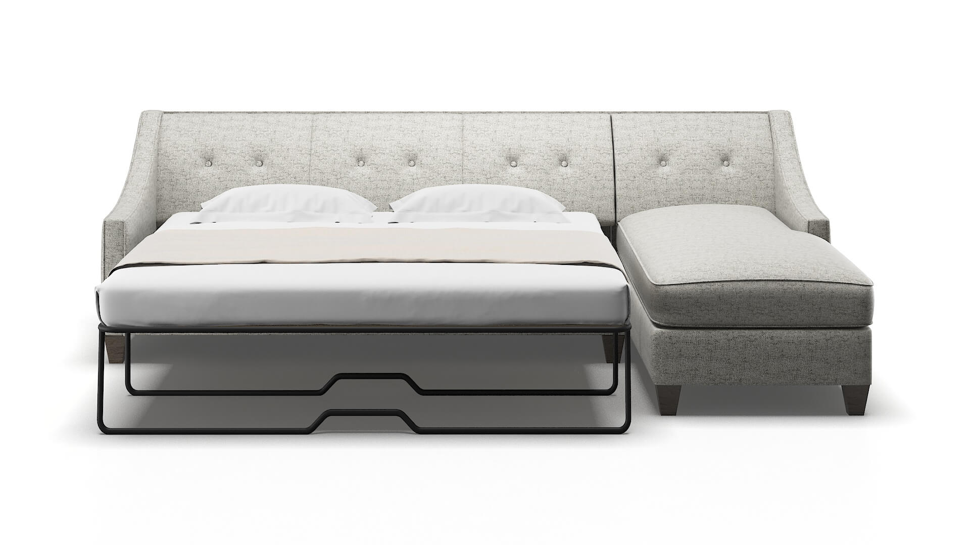 Berlin Oceanside Granite Panel Sleeper Espresso legs 1