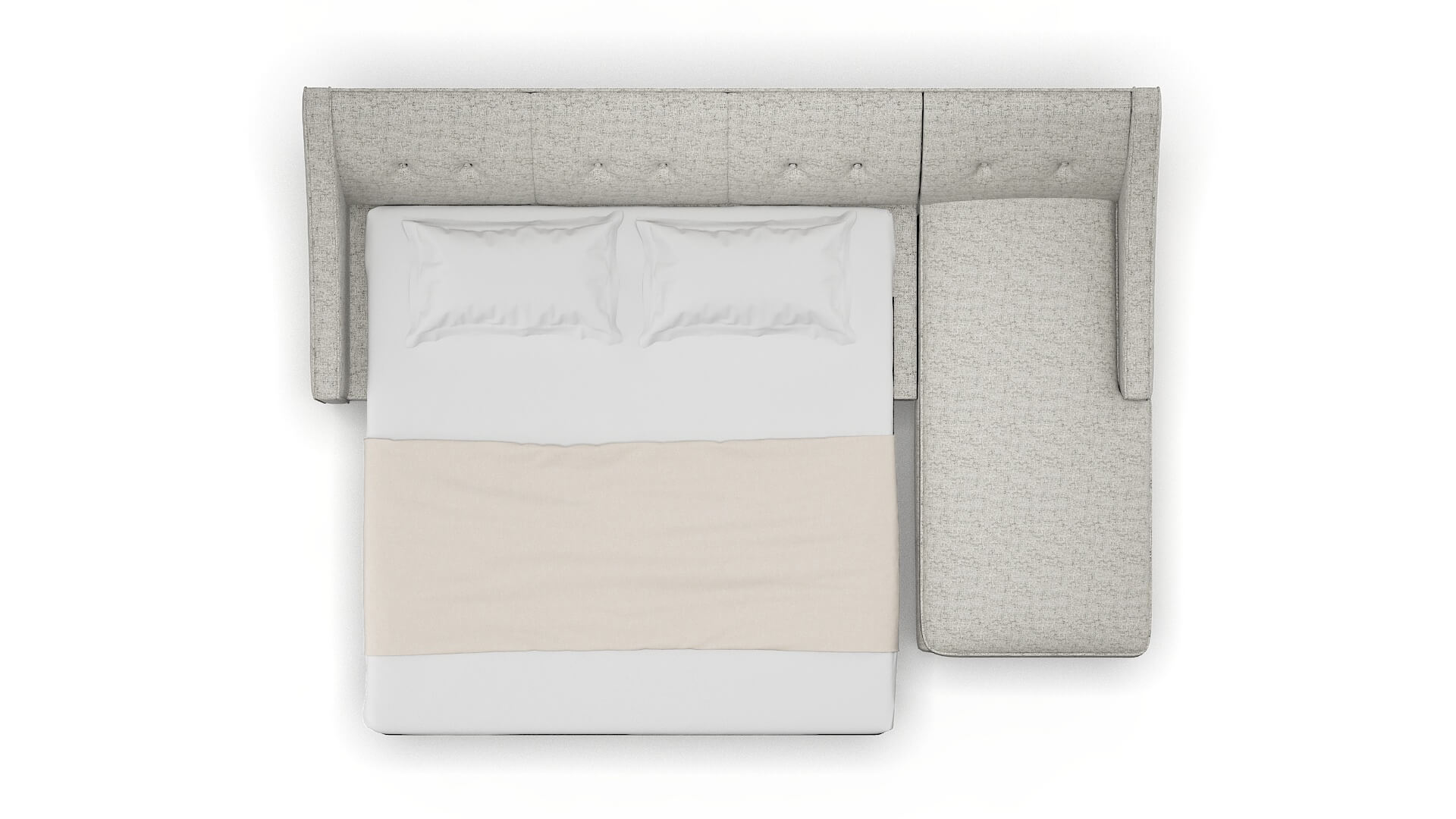 Berlin Oceanside Granite Panel Sleeper Espresso legs 3