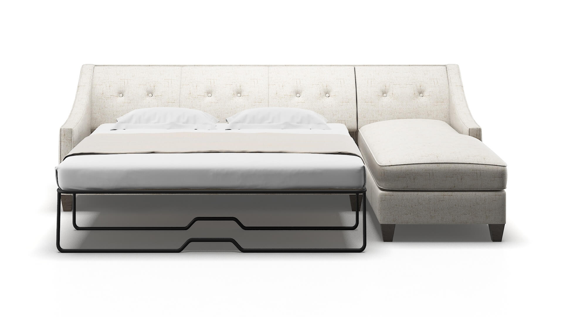 Berlin Oceanside Natural Panel Sleeper Espresso legs 1