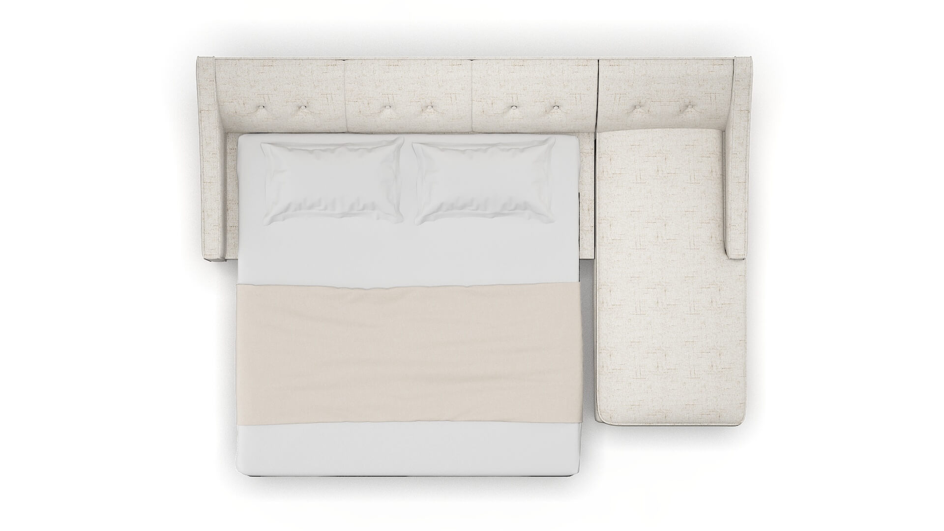 Berlin Oceanside Natural Panel Sleeper Espresso legs 3