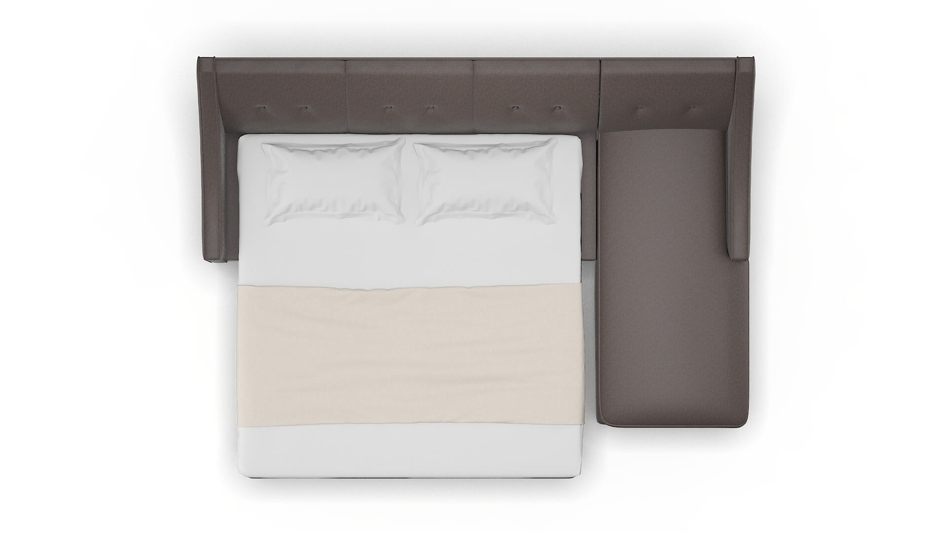 Berlin Oscar Chocolate Panel Sleeper Espresso legs 3