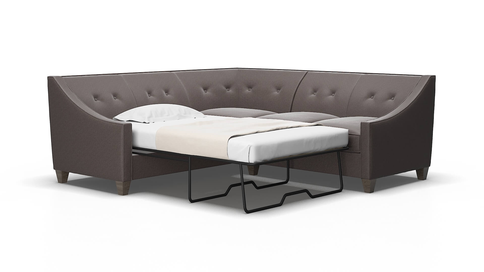 Berlin Oscar chocolate Sectional sleeper Espresso Legs  2
