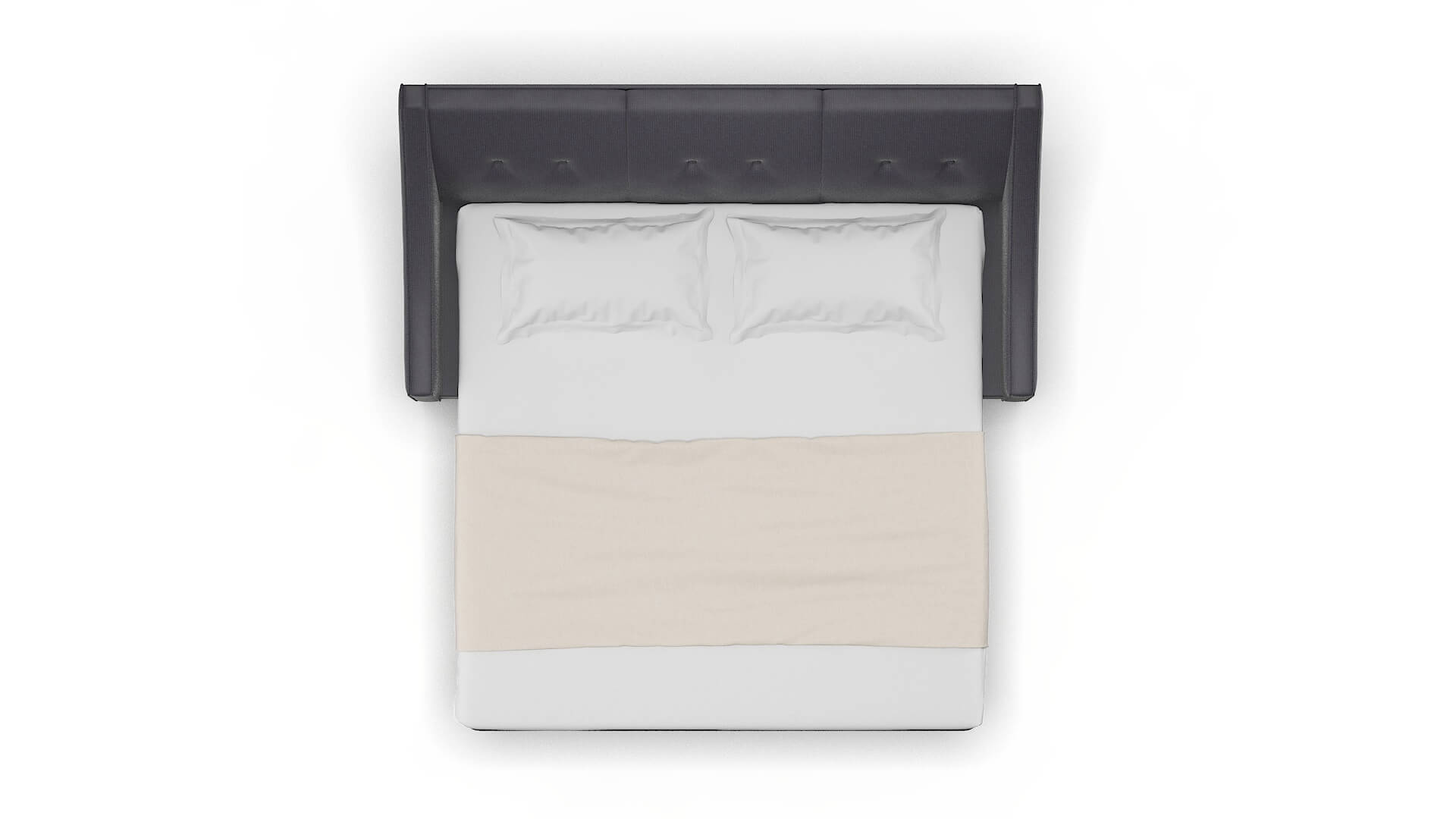 Berlin Parker Charcoal Sofa Sleeper Espresso legs 3