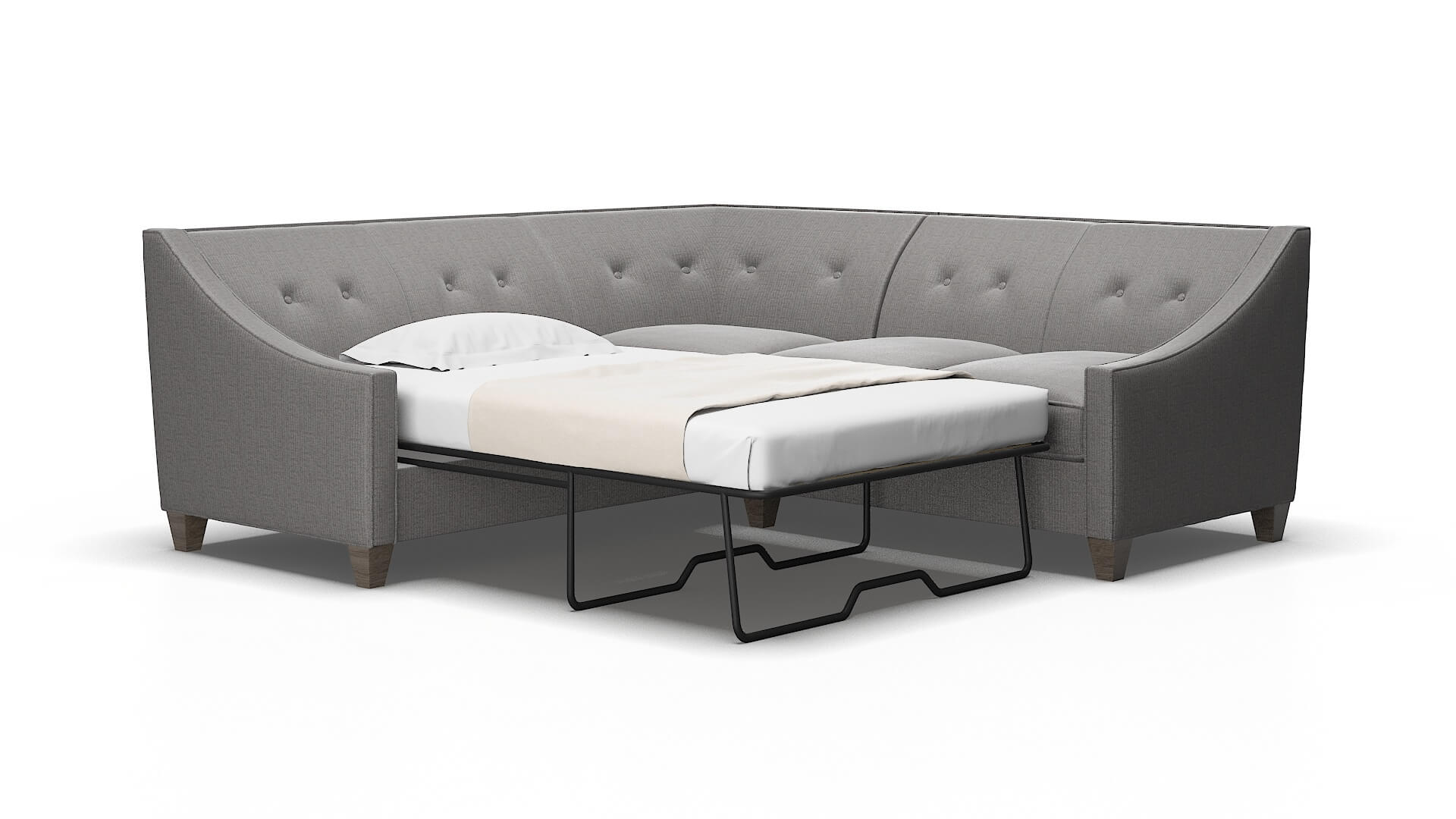 Berlin Parker graphite Sectional sleeper Espresso Legs  2