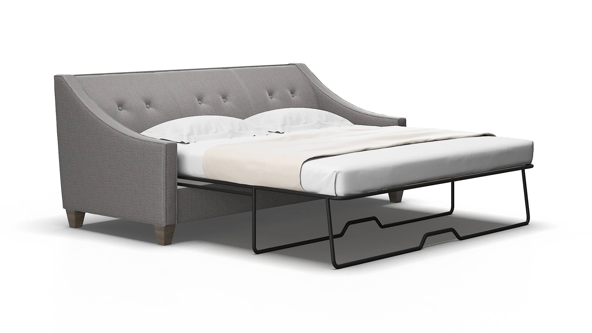 Berlin Parker graphite Sofa sleeper Espresso Legs  2