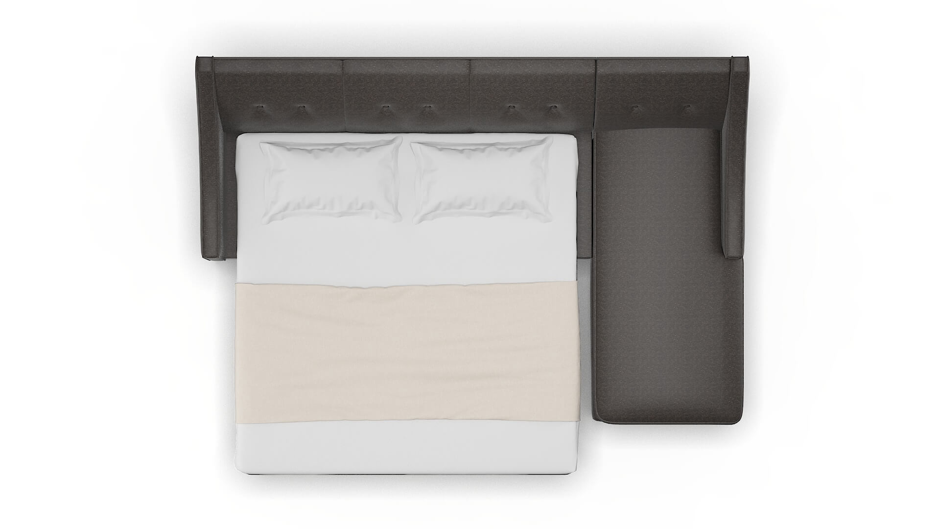 Berlin Phoenix Chocolate Panel Sleeper Espresso legs 3