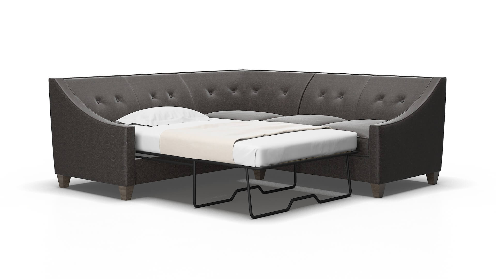 Berlin Phoenix chocolate Sectional sleeper Espresso Legs  2