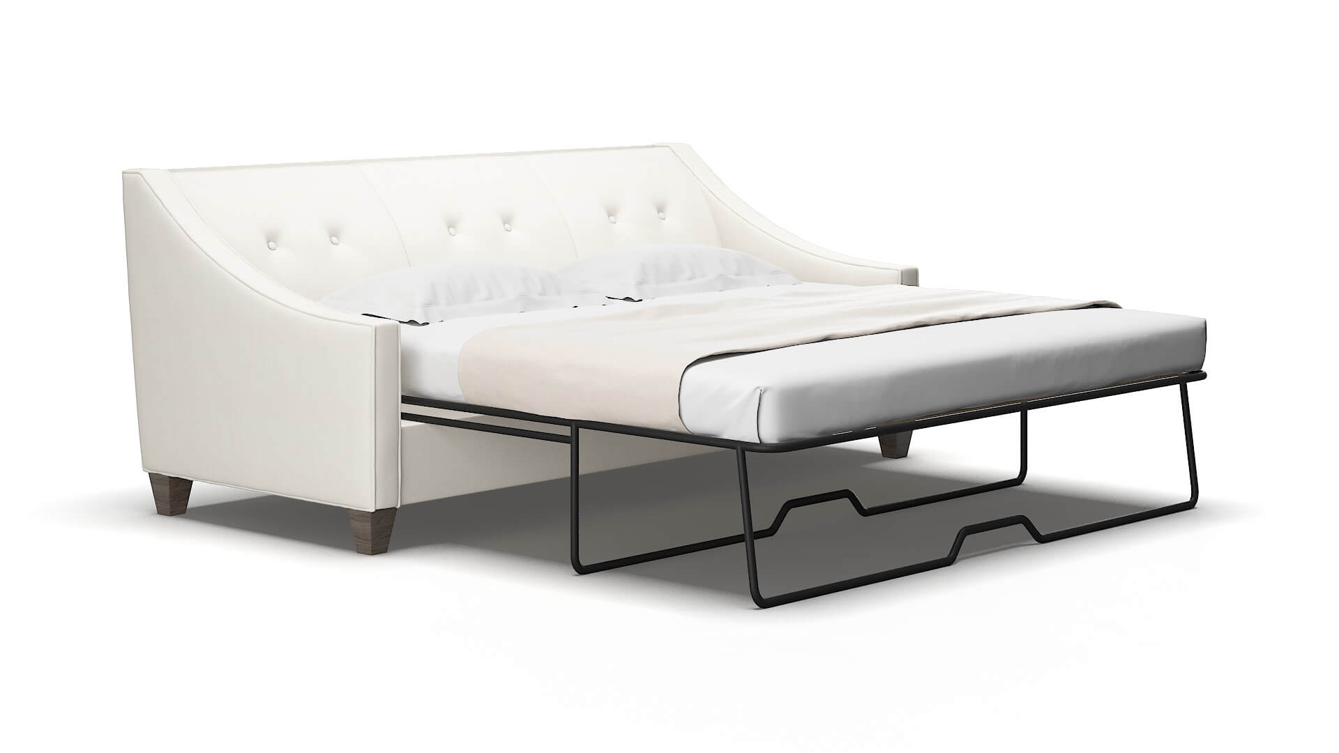 Berlin R_prize cream Sofa sleeper Espresso Legs  2