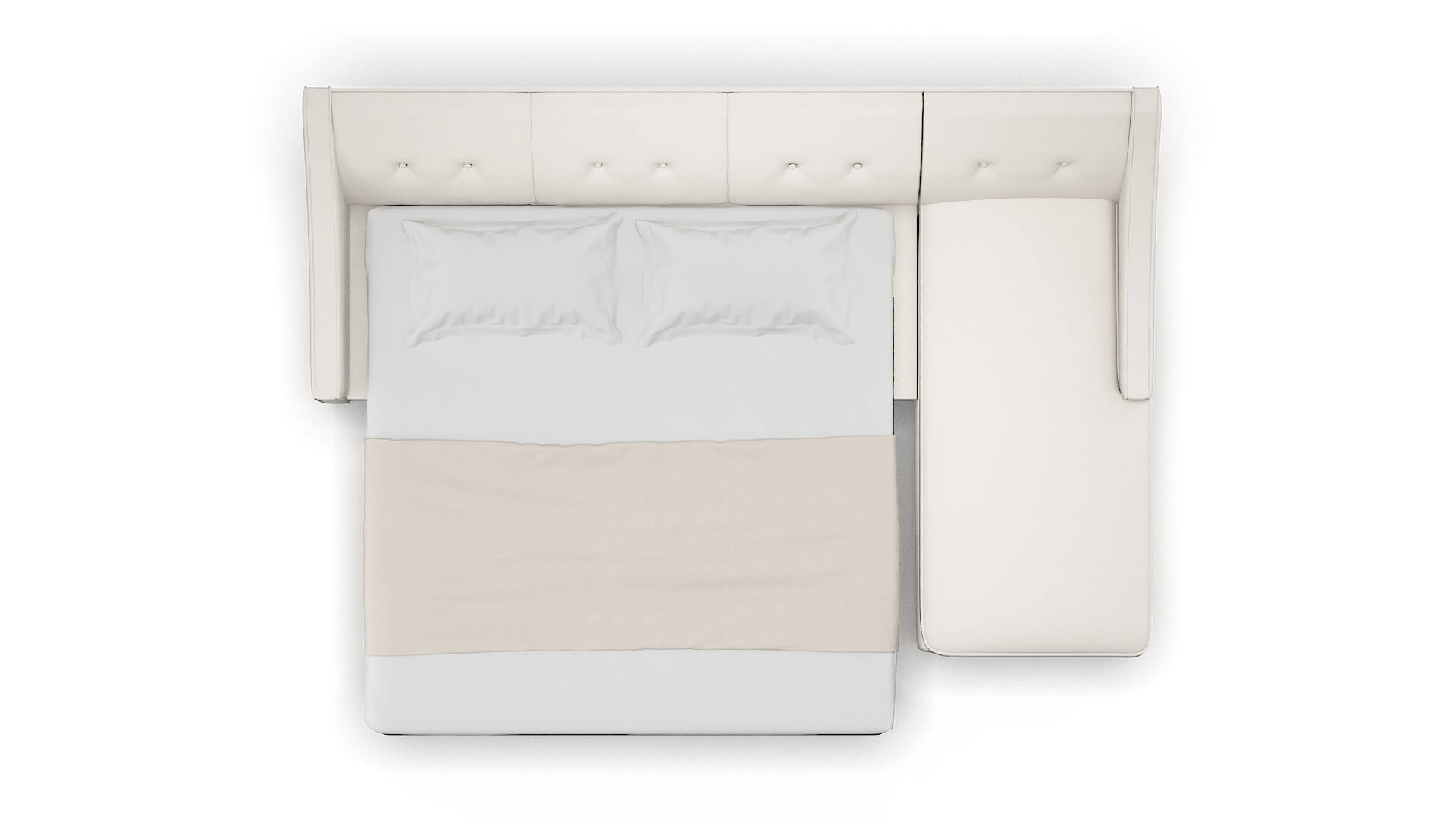 Berlin Redondo Pearl Panel Sleeper Espresso legs 3