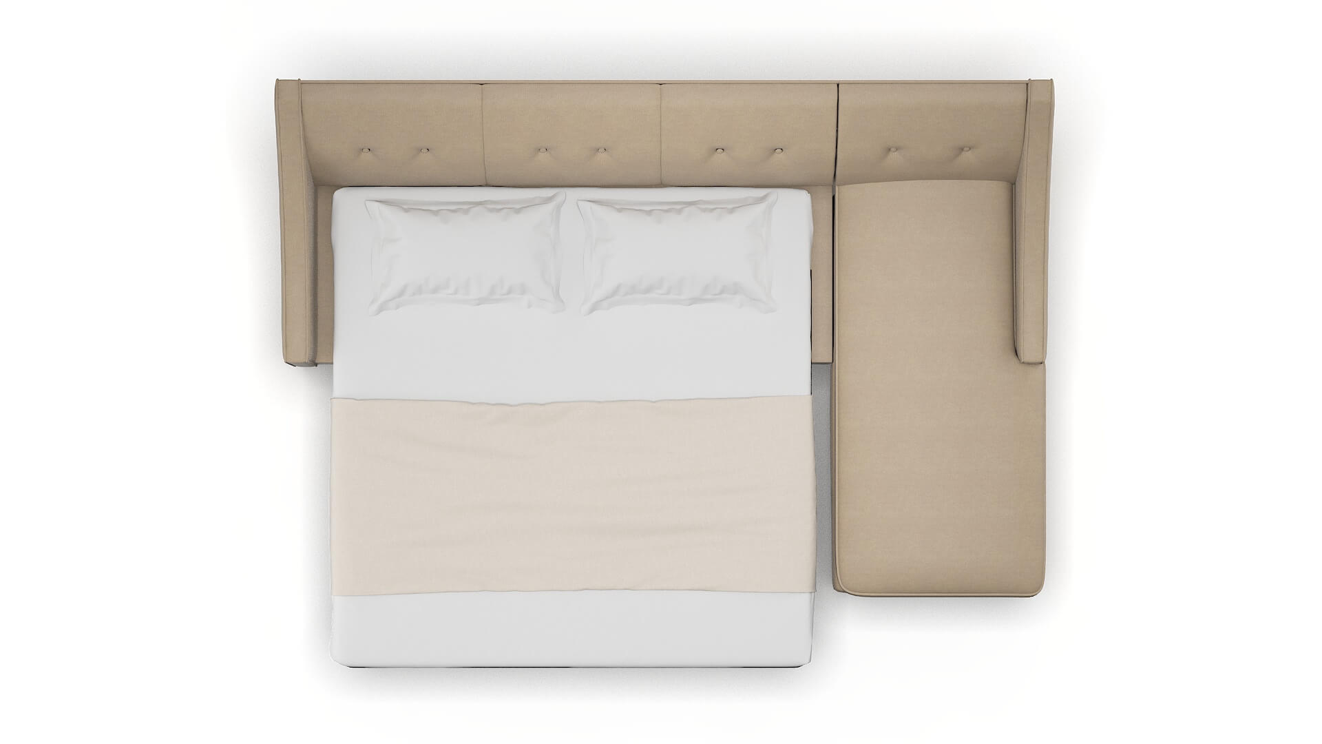 Berlin Rocket Cappuccino Panel Sleeper Espresso legs 3