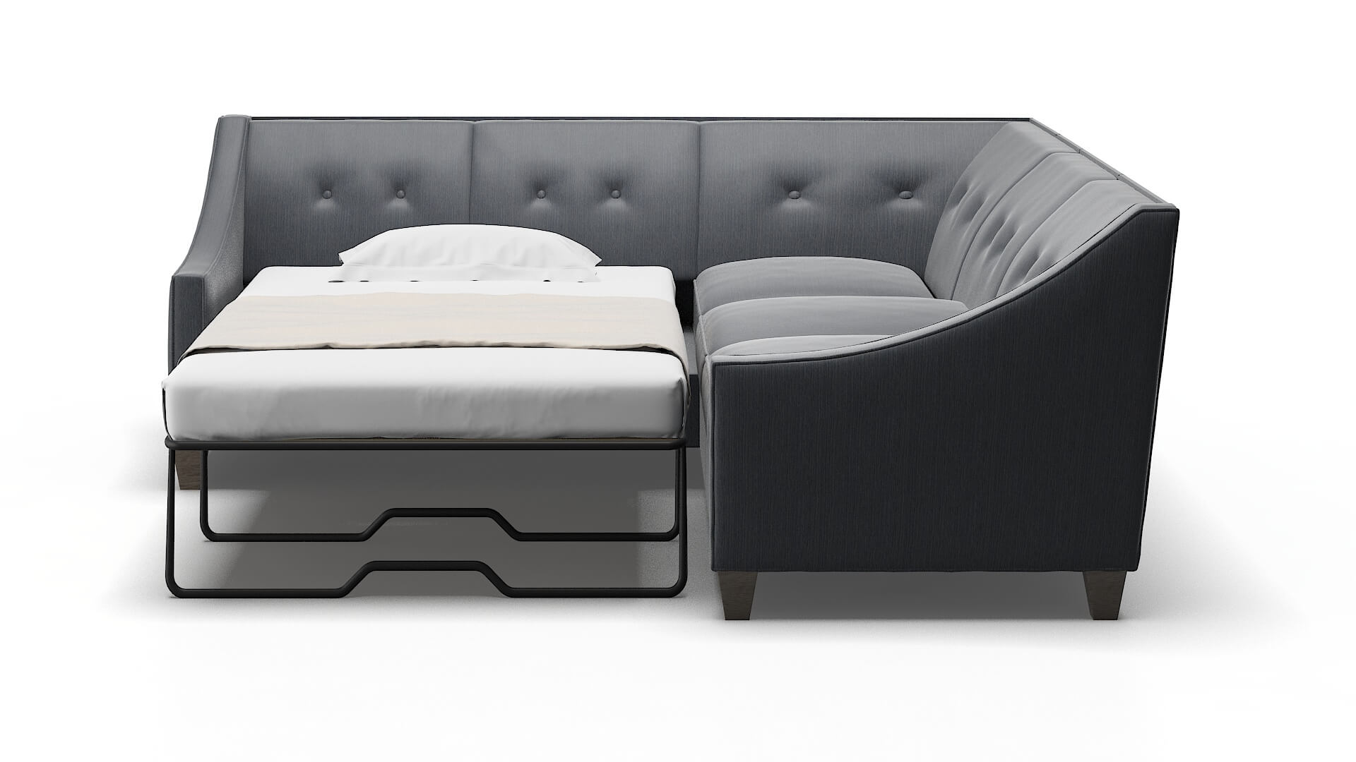 Berlin Rocket Eclipse Sectional Sleeper Espresso legs 1